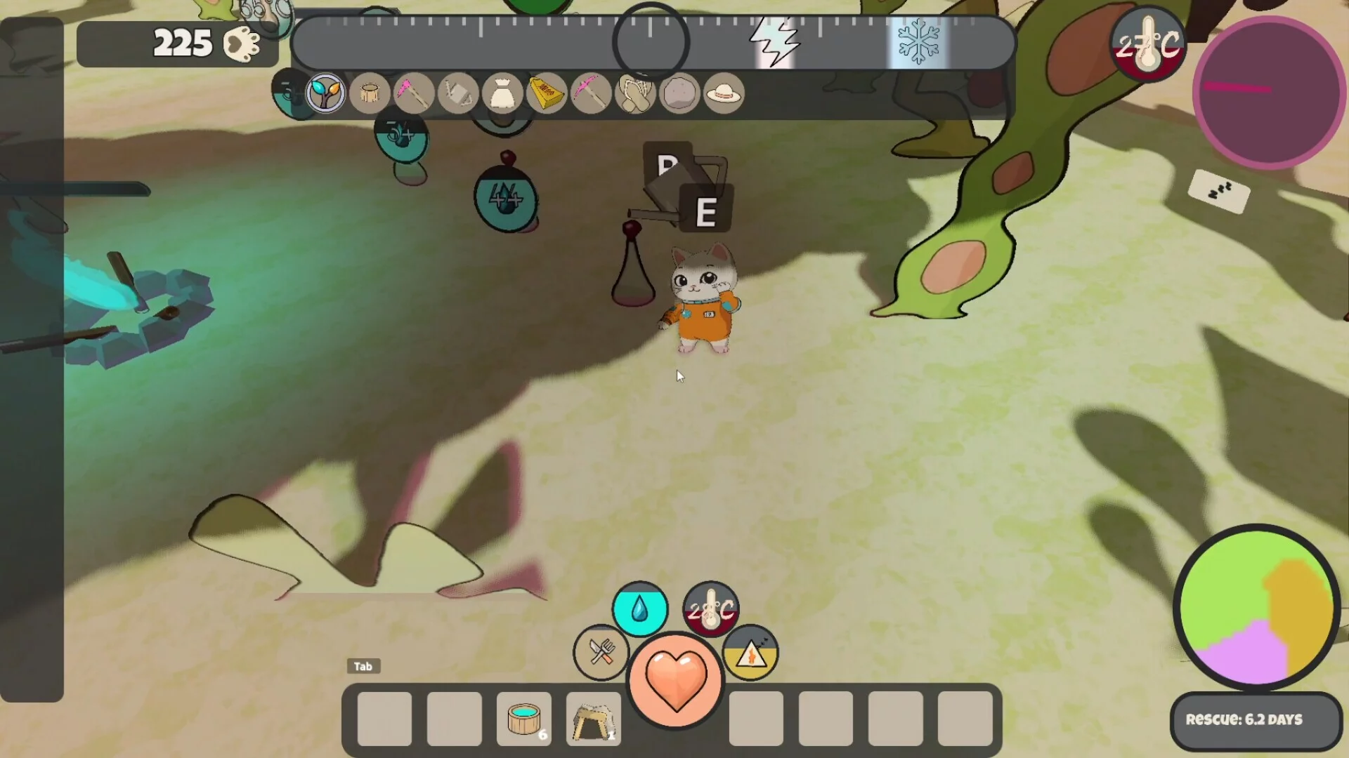 Изображение игры: Space Kitten: An Easy Survival Game