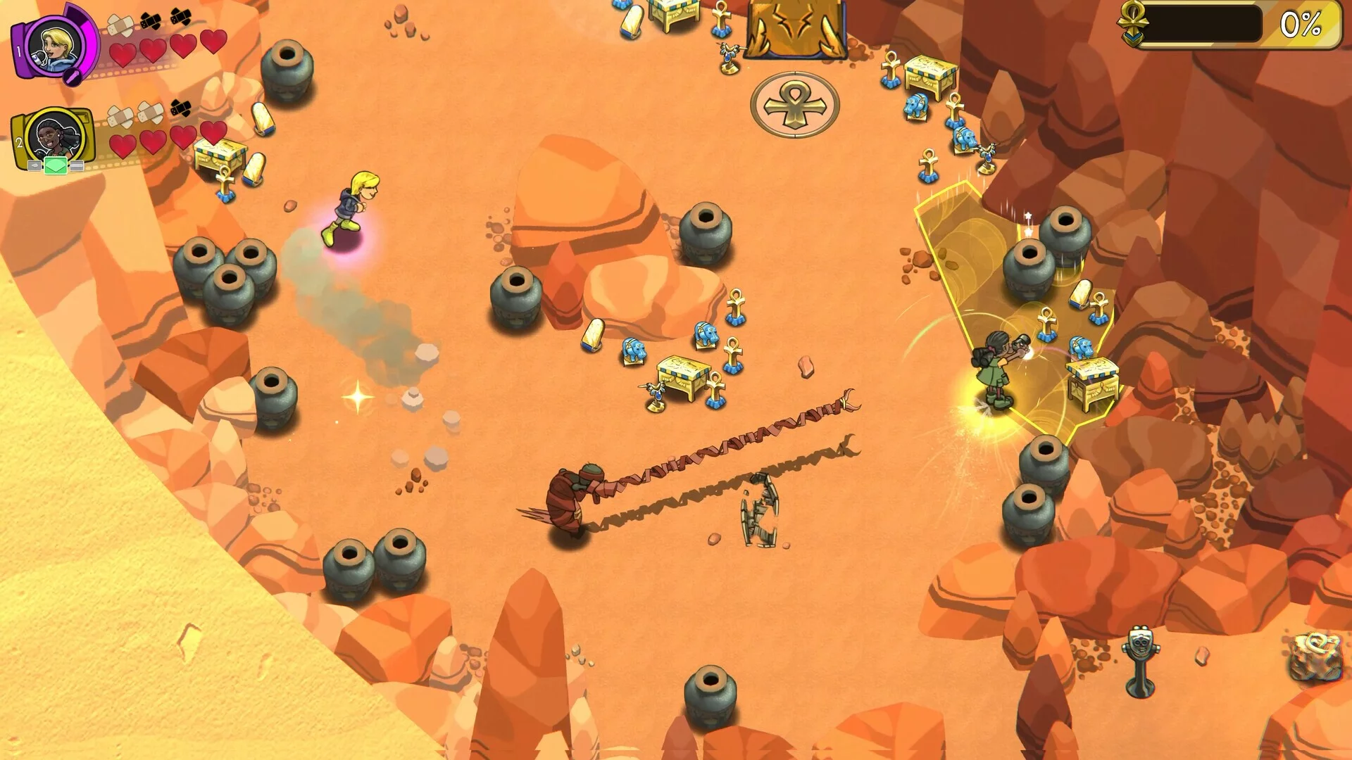 Изображение игры: Run From Mummies