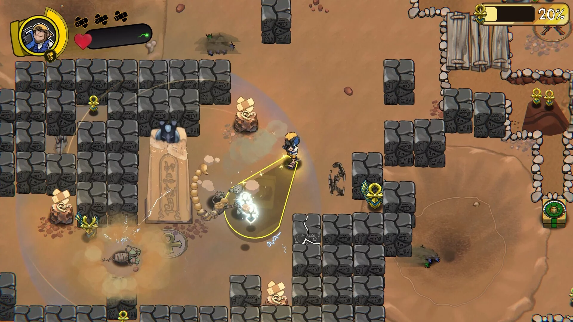 Изображение игры: Run From Mummies