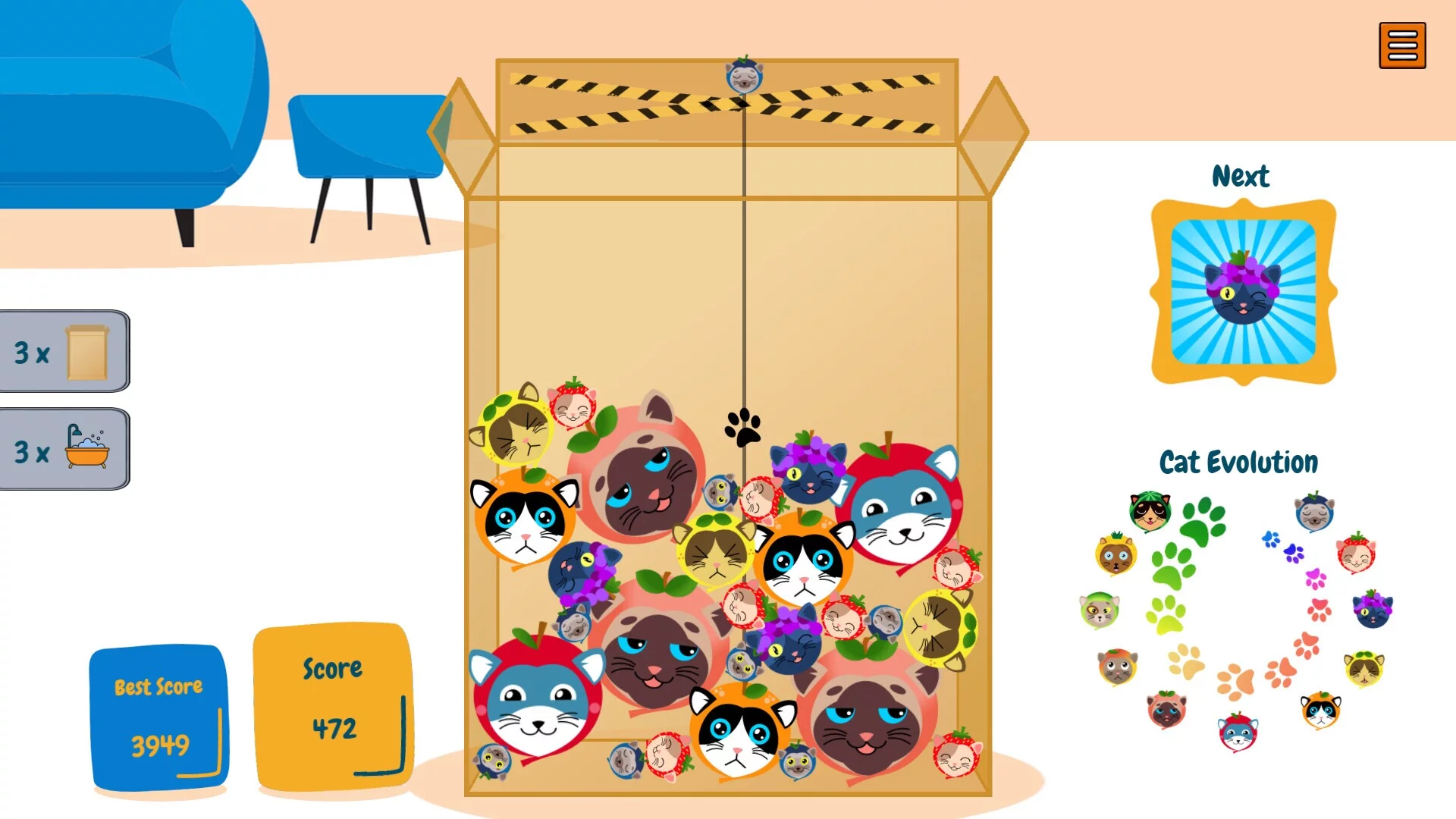Изображение игры: CatMelon - Suika Game