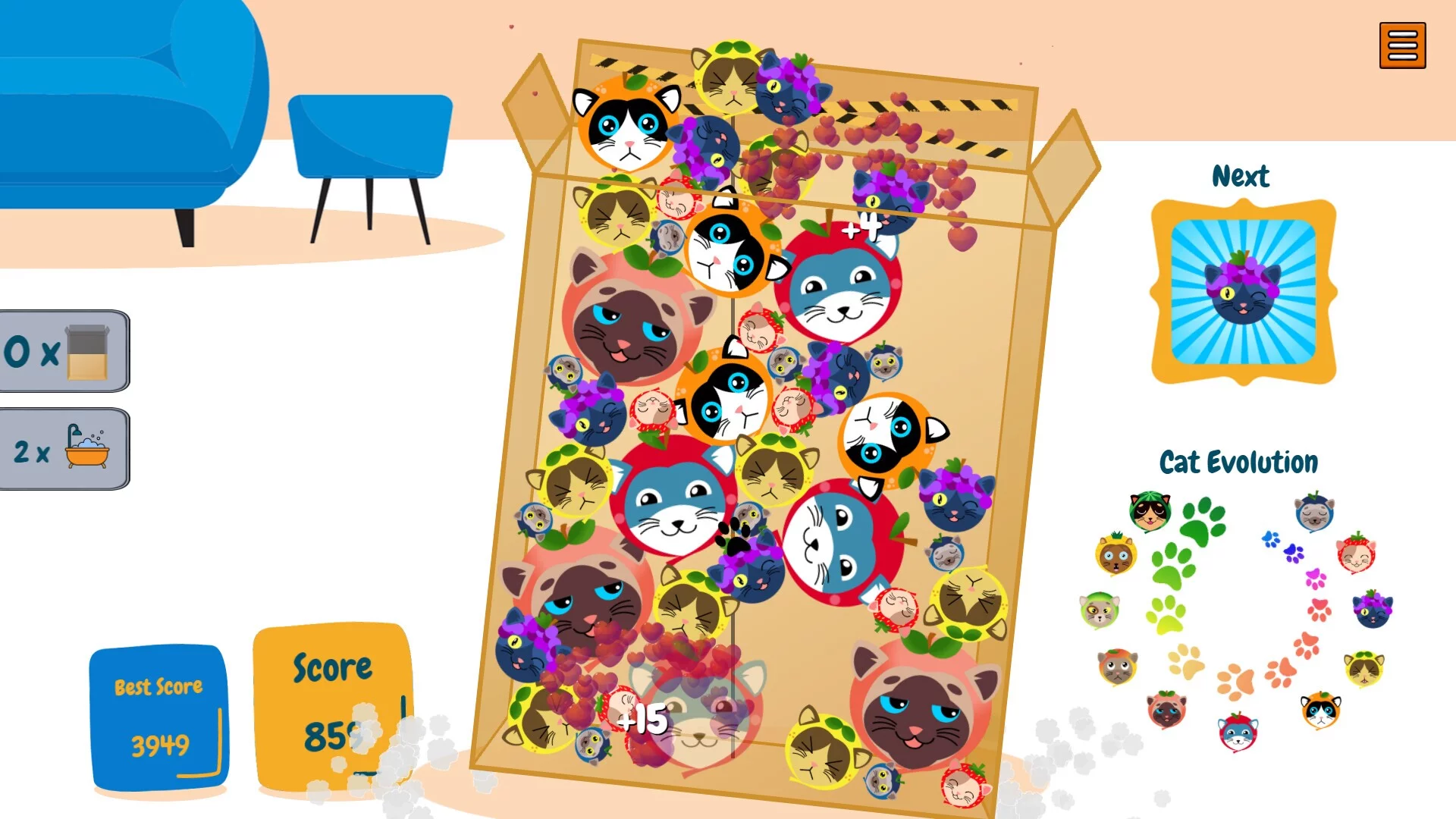 Изображение игры: CatMelon - Suika Game