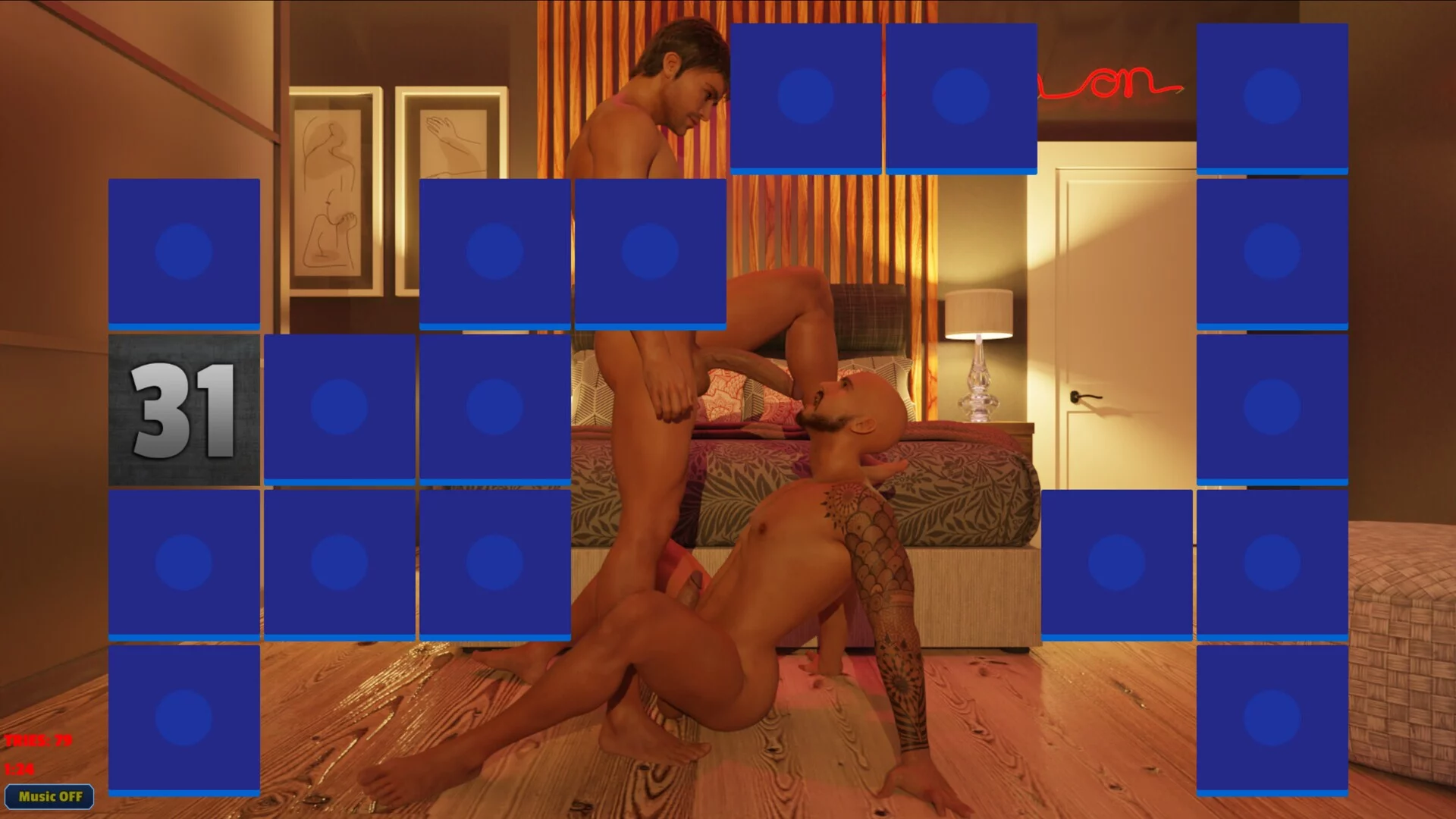 Изображение игры: Sexy Memory Puzzle - Gay Affair