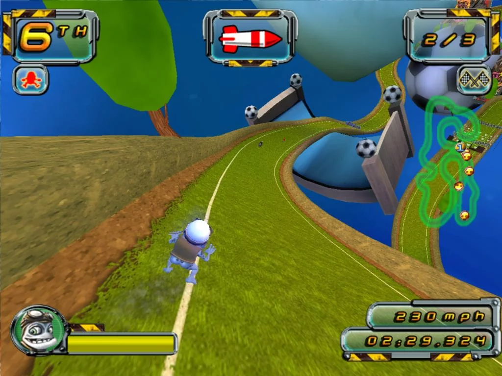 Изображение игры: Crazy Frog Racer 2