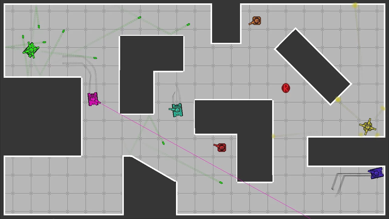 Изображение игры: Rogue Tanks