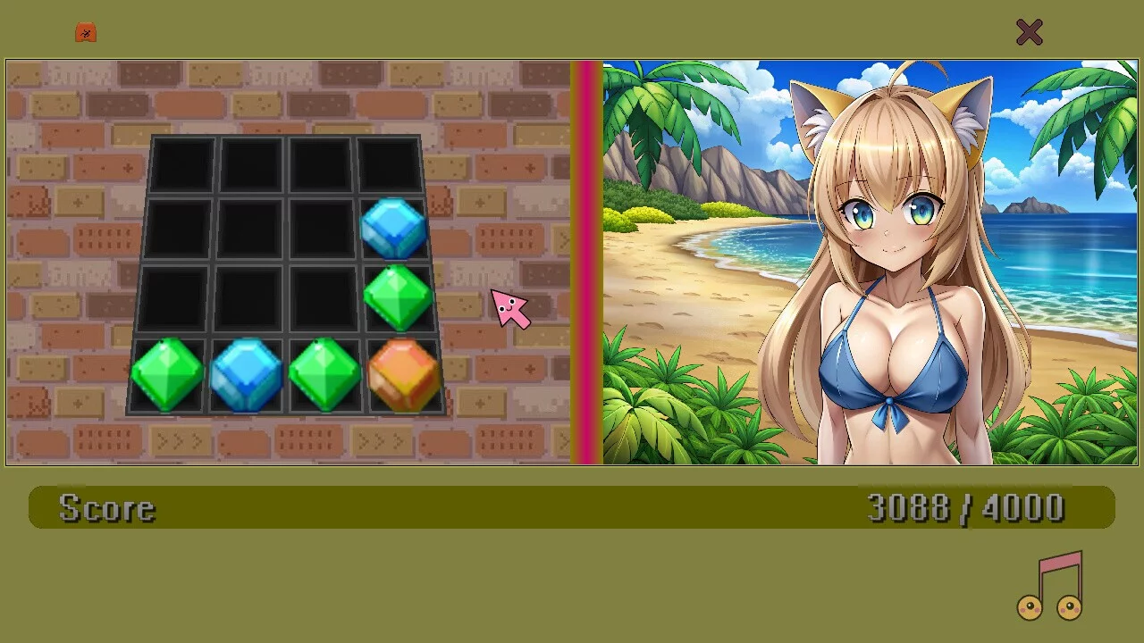Изображение игры: Waifu Simulator: Beach Edition