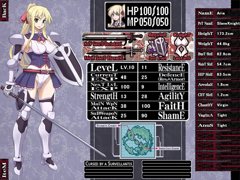 Изображение игры: CrossinG KnighTMarE - A Hymn to the Defiled Holy Maidens