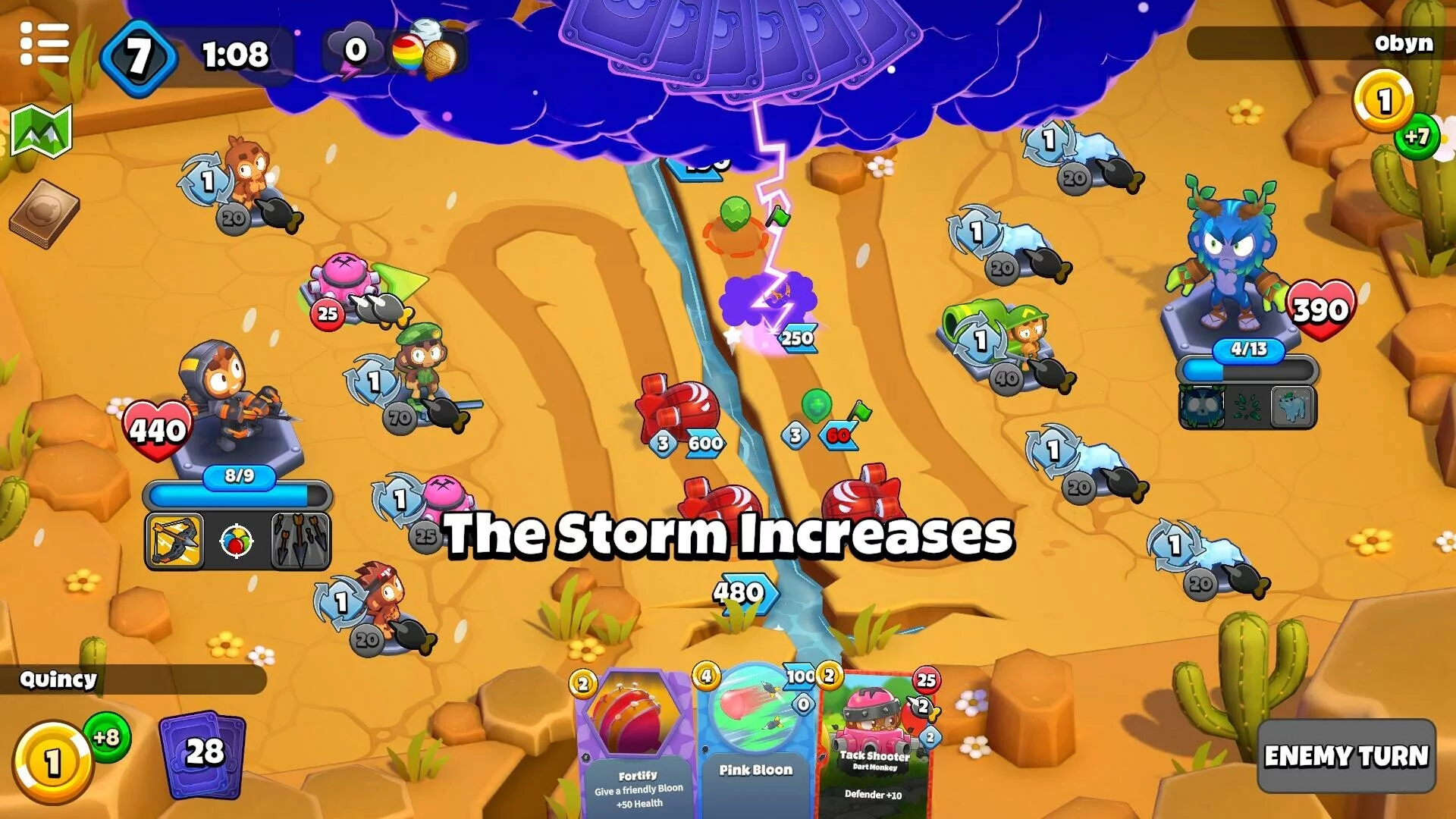 Изображение игры: Bloons Card Storm