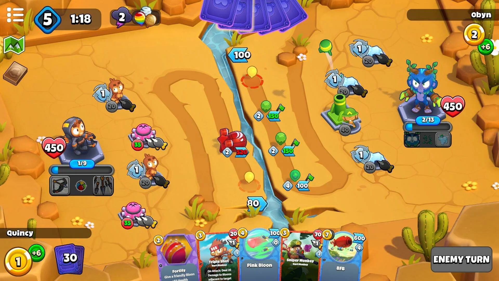 Изображение игры: Bloons Card Storm