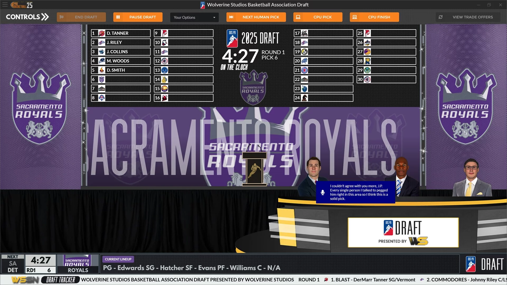 Изображение игры: Draft Day Sports: Pro Basketball 2025