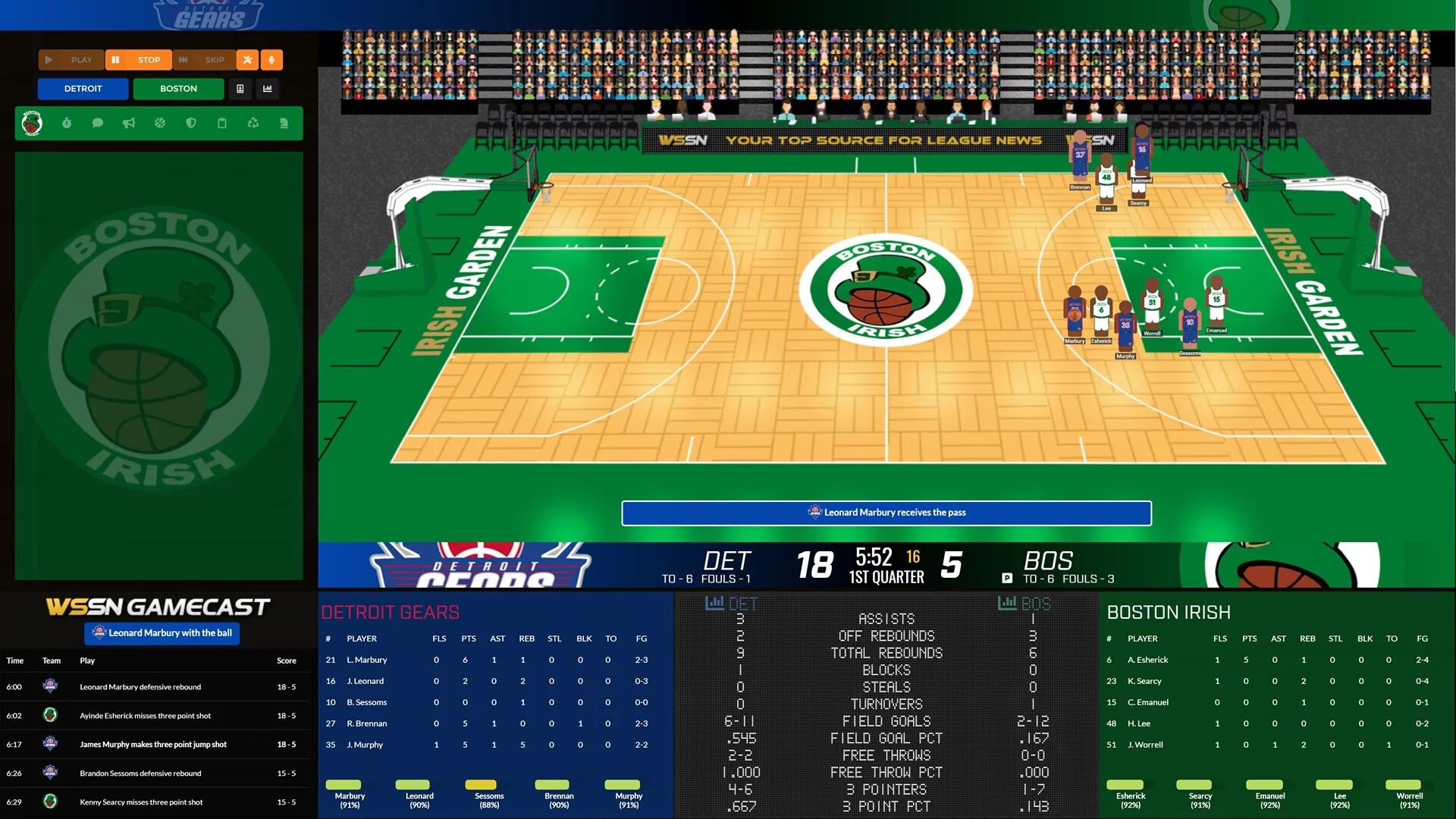 Изображение игры: Draft Day Sports: Pro Basketball 2025