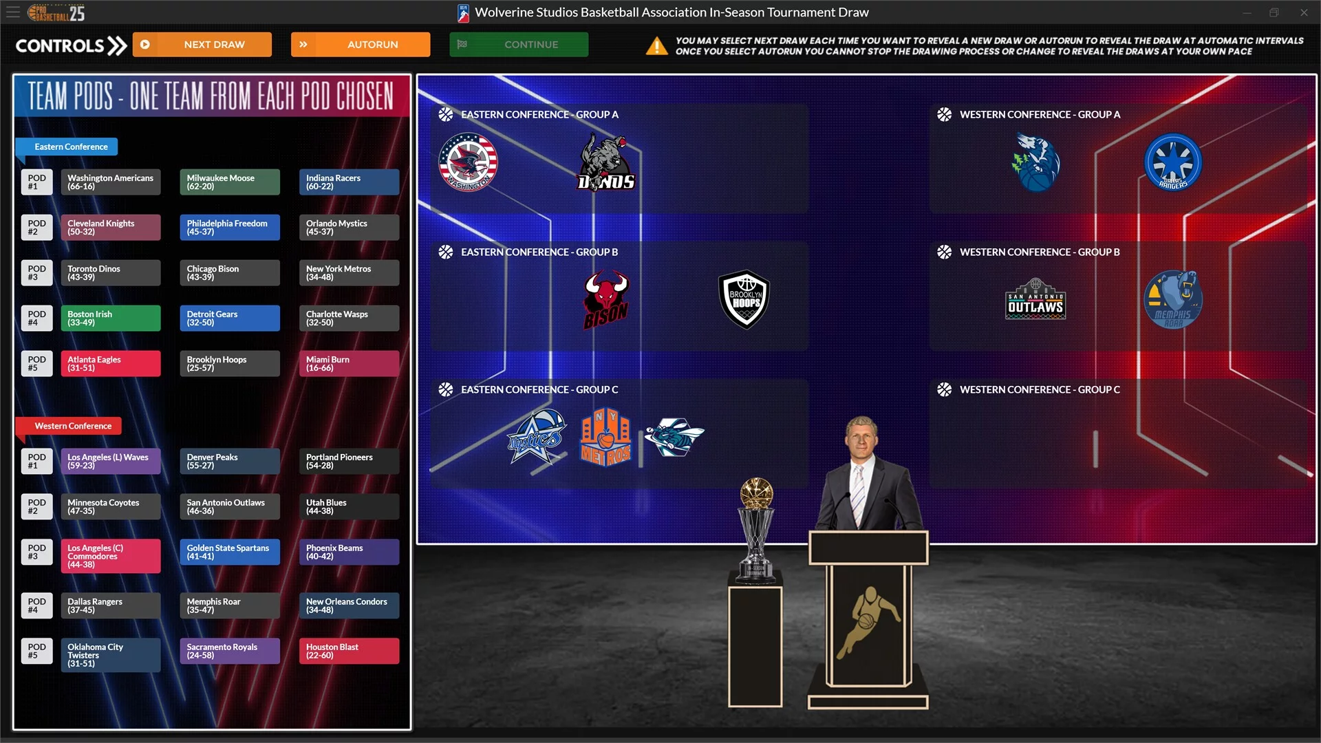 Изображение игры: Draft Day Sports: Pro Basketball 2025