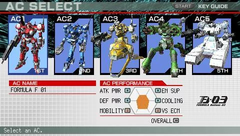 Изображение игры: Armored Core: Formula Front - Extreme Battle