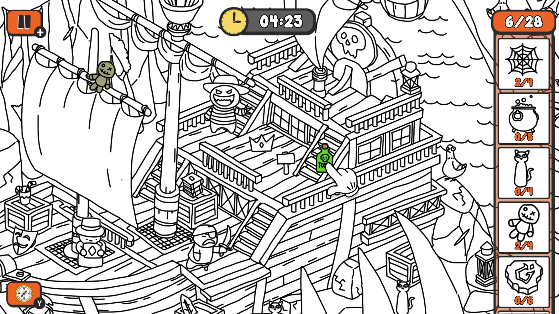 Изображение игры: Doodle Hunt: Halloween Rush