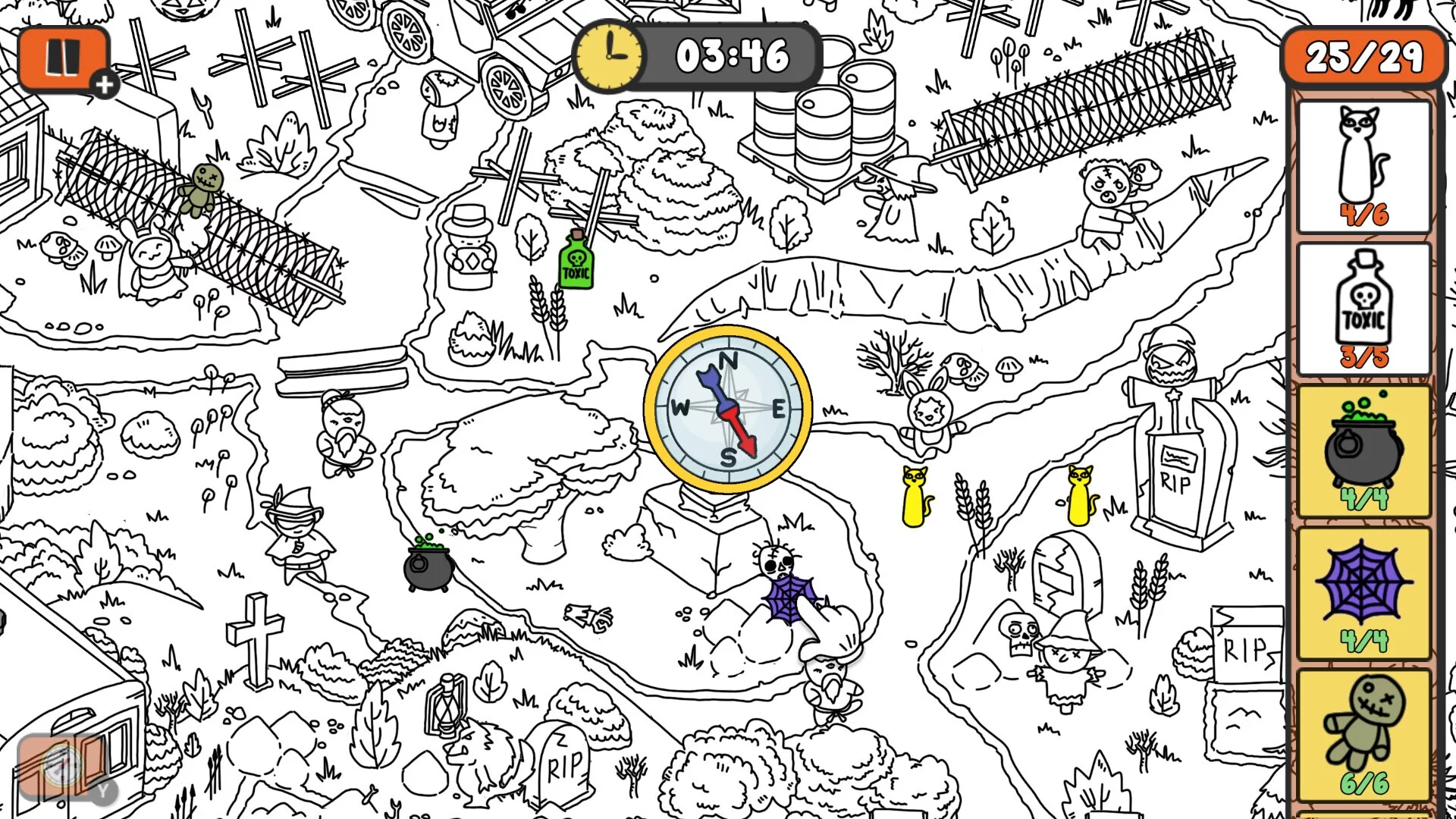 Изображение игры: Doodle Hunt: Halloween Rush