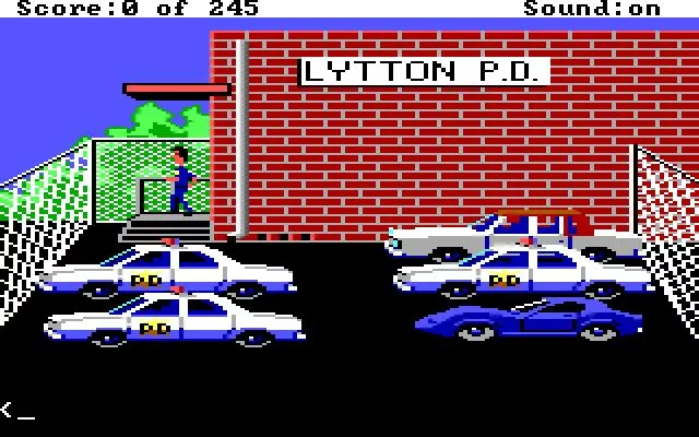 Изображение игры: Police Quest: In Pursuit of the Death Angel