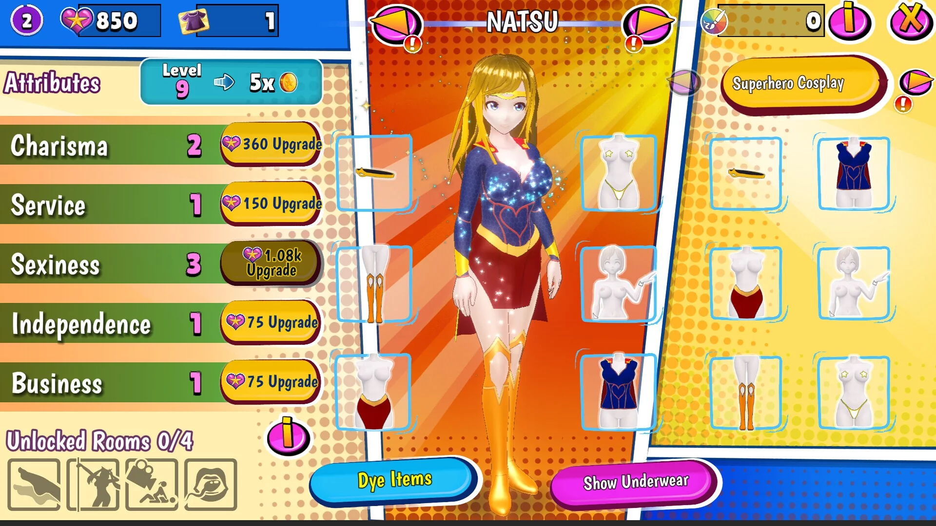 Изображение игры: Kinky Cosplay Heroes