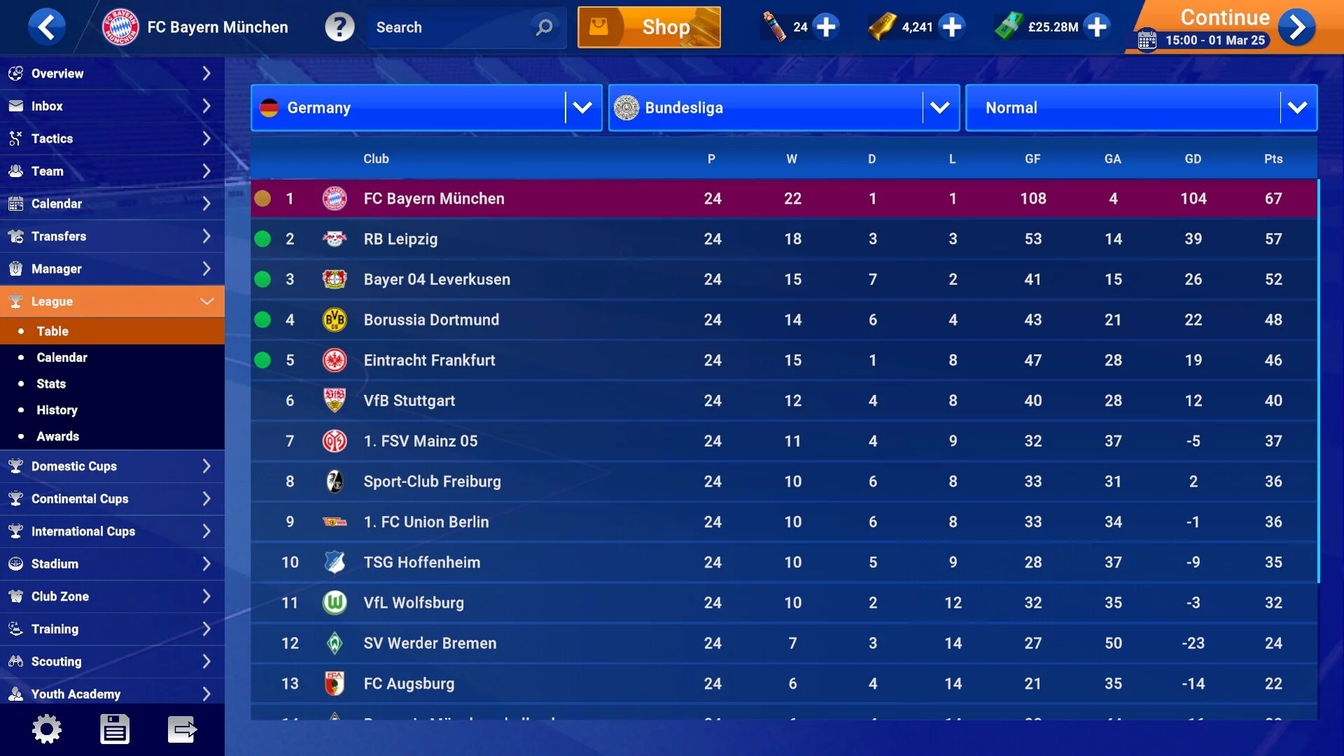 Изображение игры: Soccer Manager 2025
