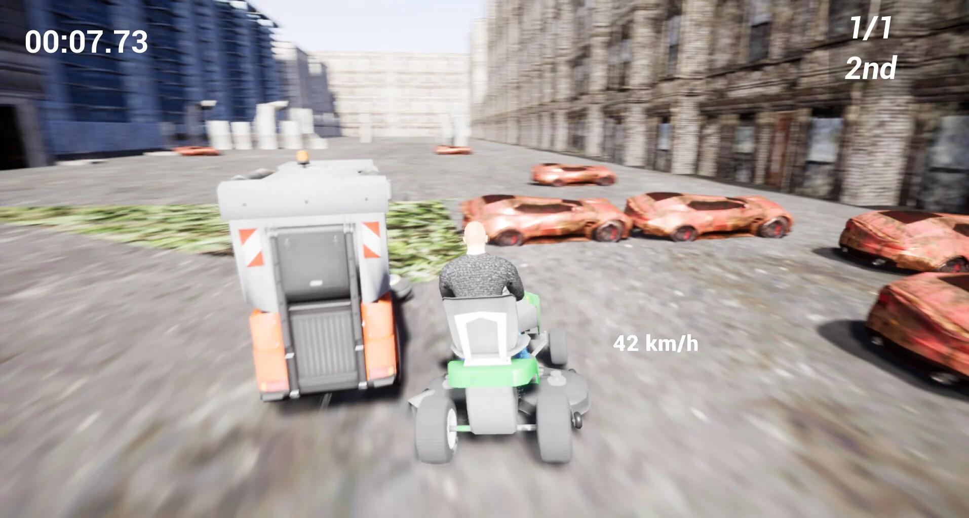 Изображение игры: Lawnmower Game Racing 2: Drunken