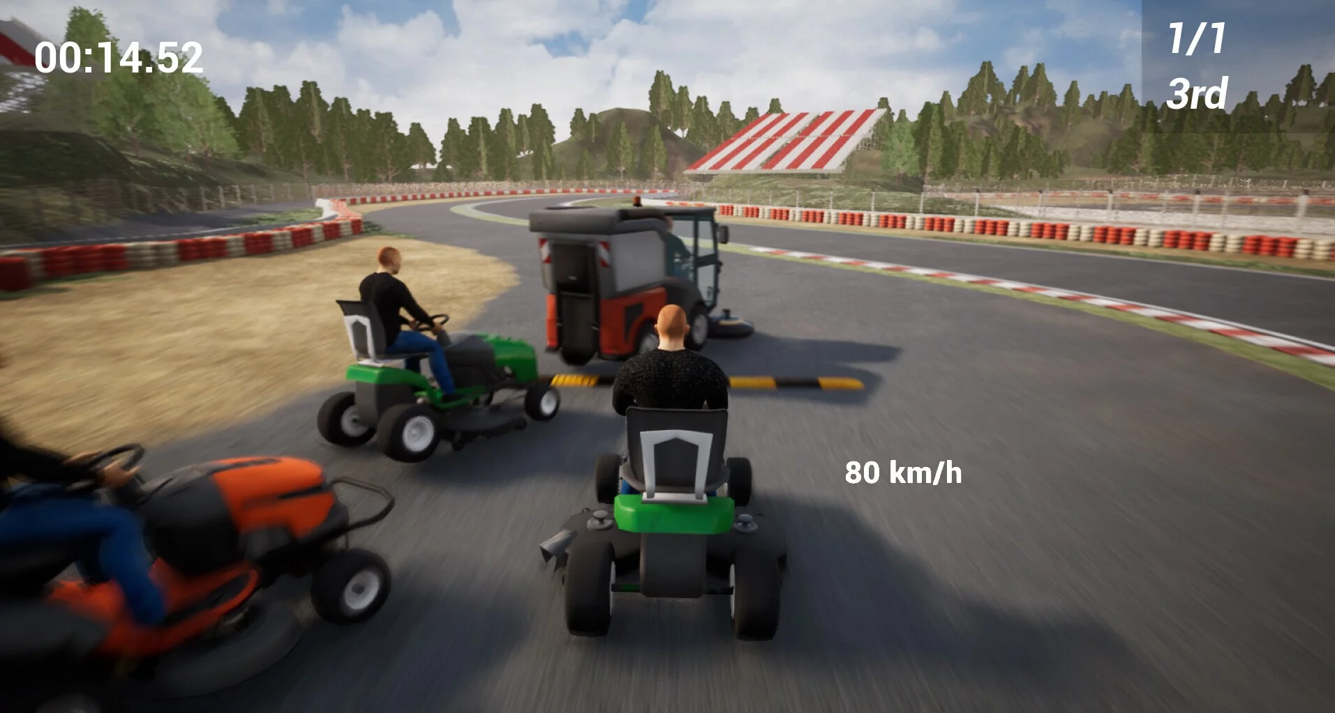 Изображение игры: Lawnmower Game Racing 2: Drunken