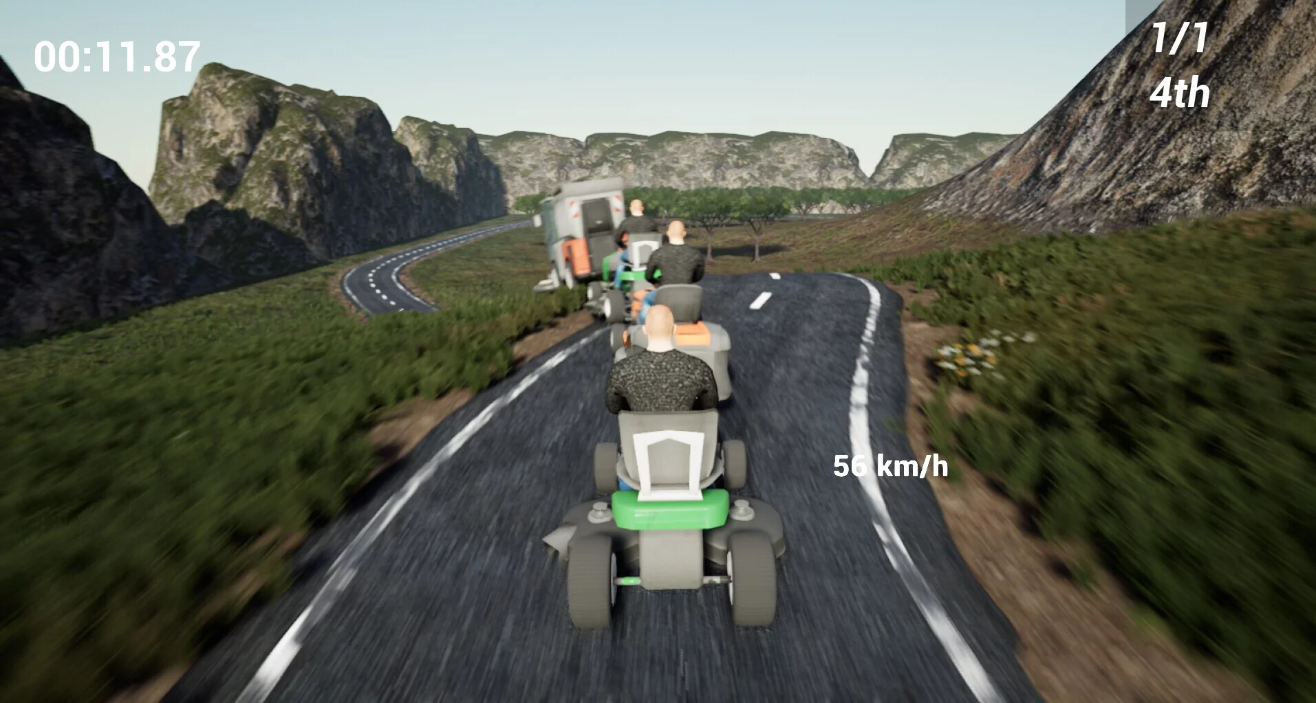 Изображение игры: Lawnmower Game Racing 2: Drunken