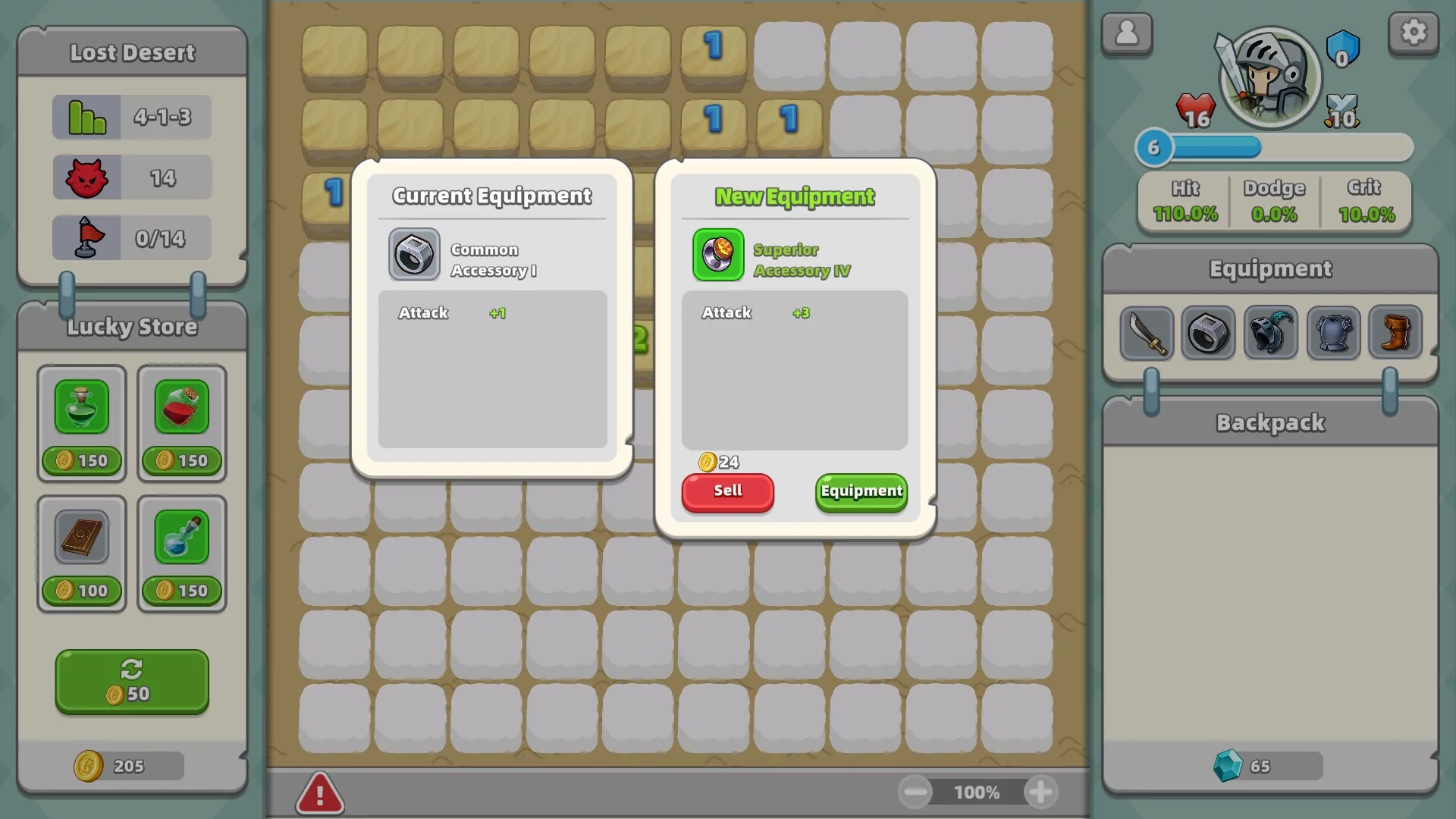 Изображение игры: Minesweeper & Dungeon RPG - 扫雷与地下城