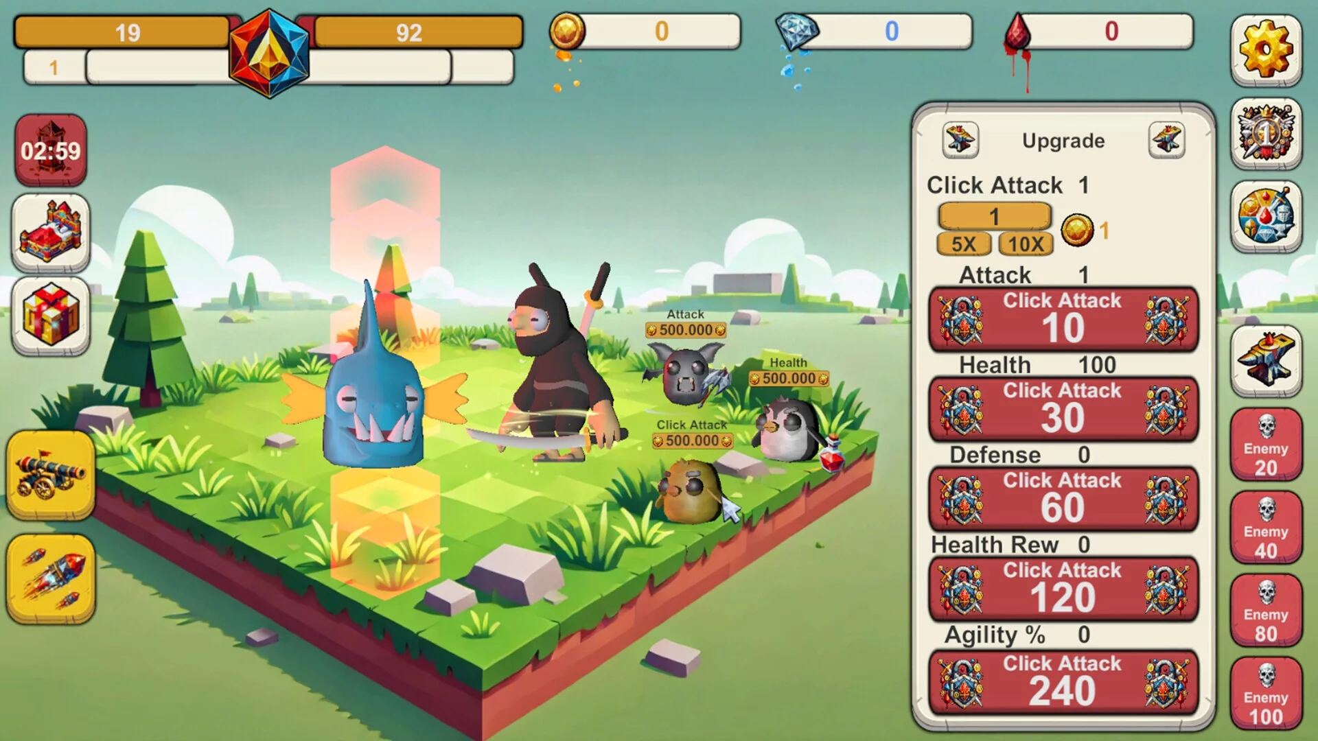 Изображение игры: Infinite Idle: Online Clicker RPG