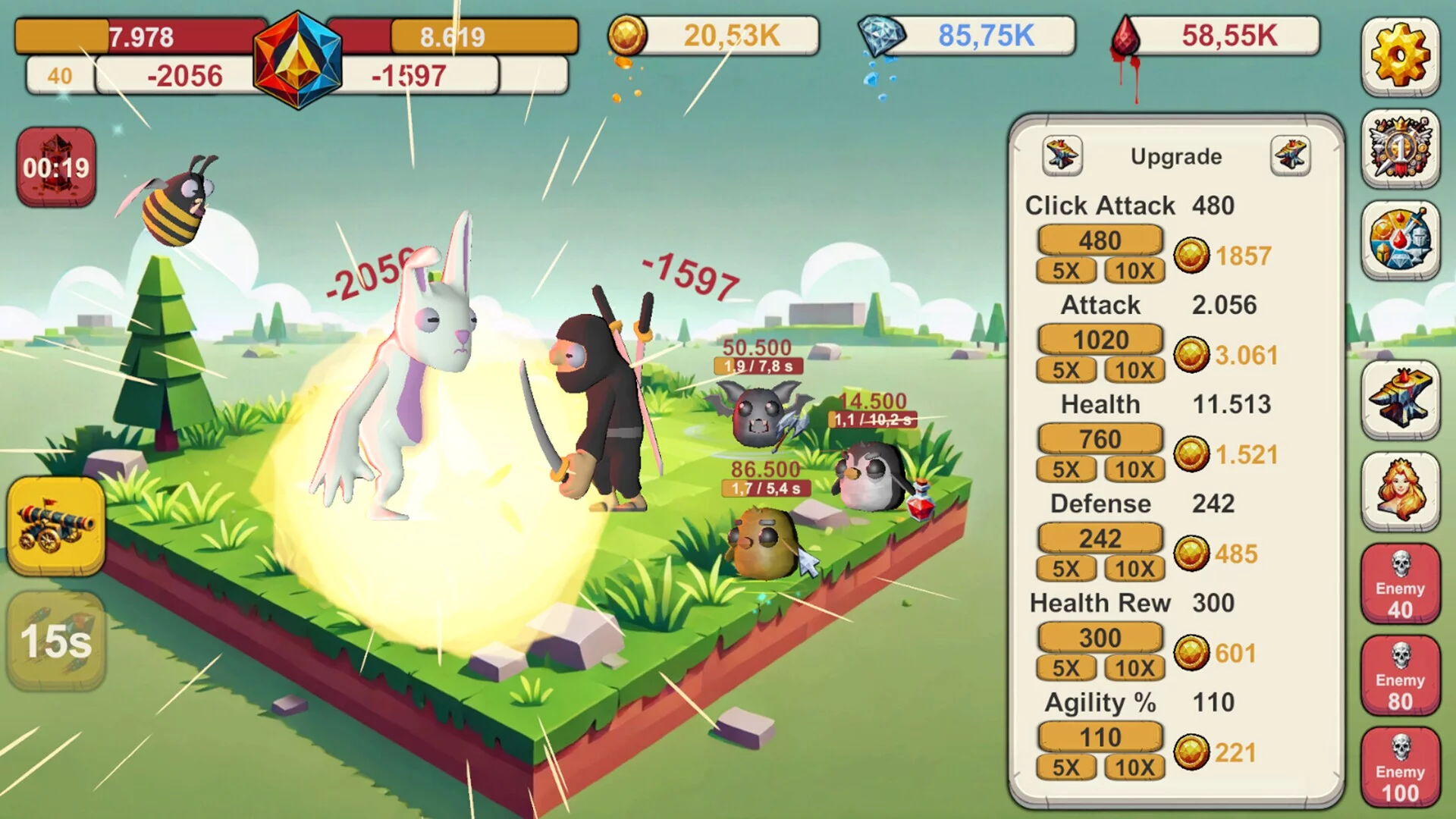 Изображение игры: Infinite Idle: Online Clicker RPG
