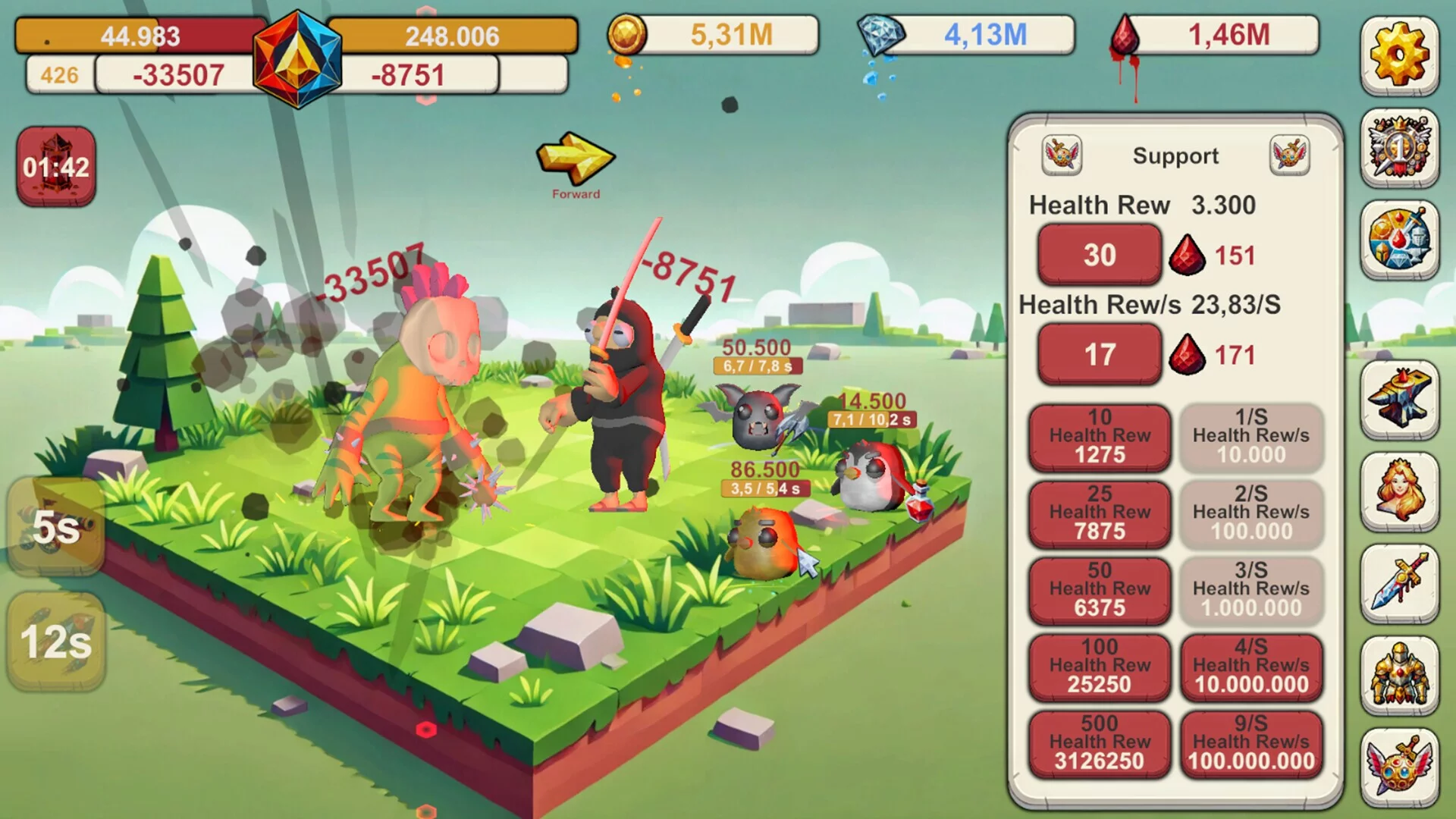 Изображение игры: Infinite Idle: Online Clicker RPG