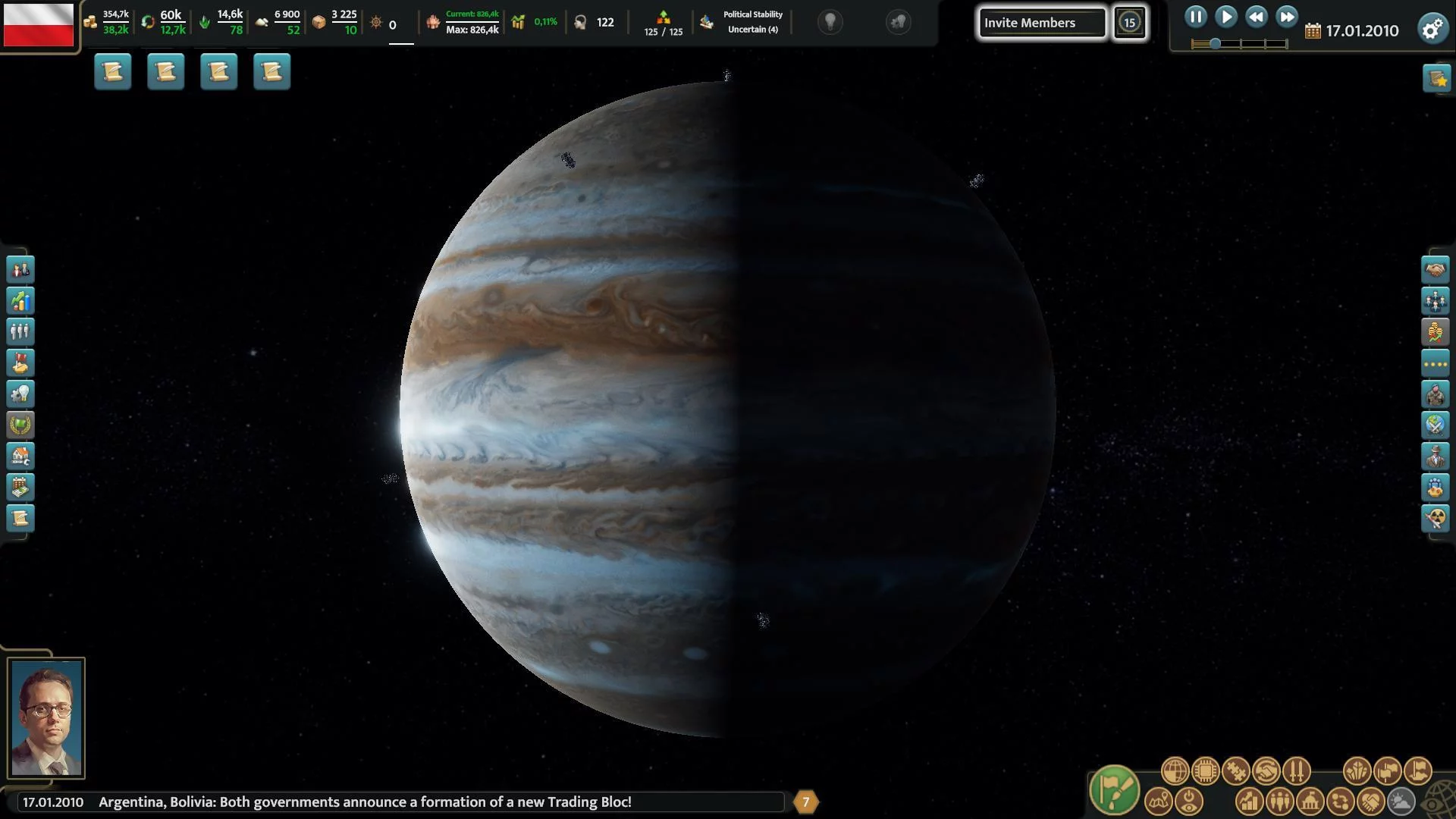 Изображение игры: Realpolitiks 3: Earth and Beyond