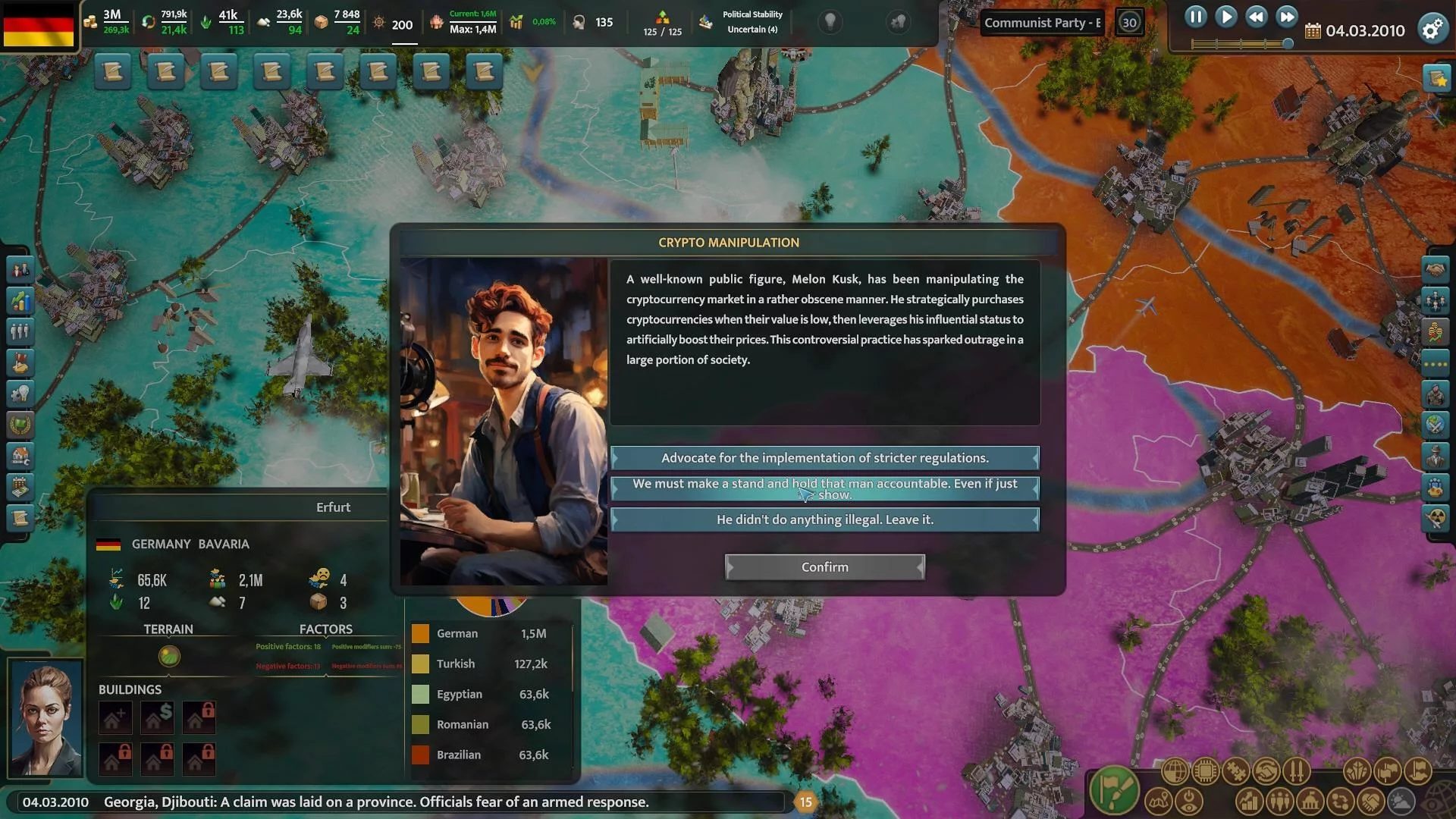 Изображение игры: Realpolitiks 3: Earth and Beyond