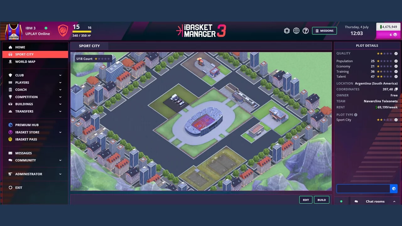 Изображение игры: iBasket Manager 3 - Online Basketball Manager