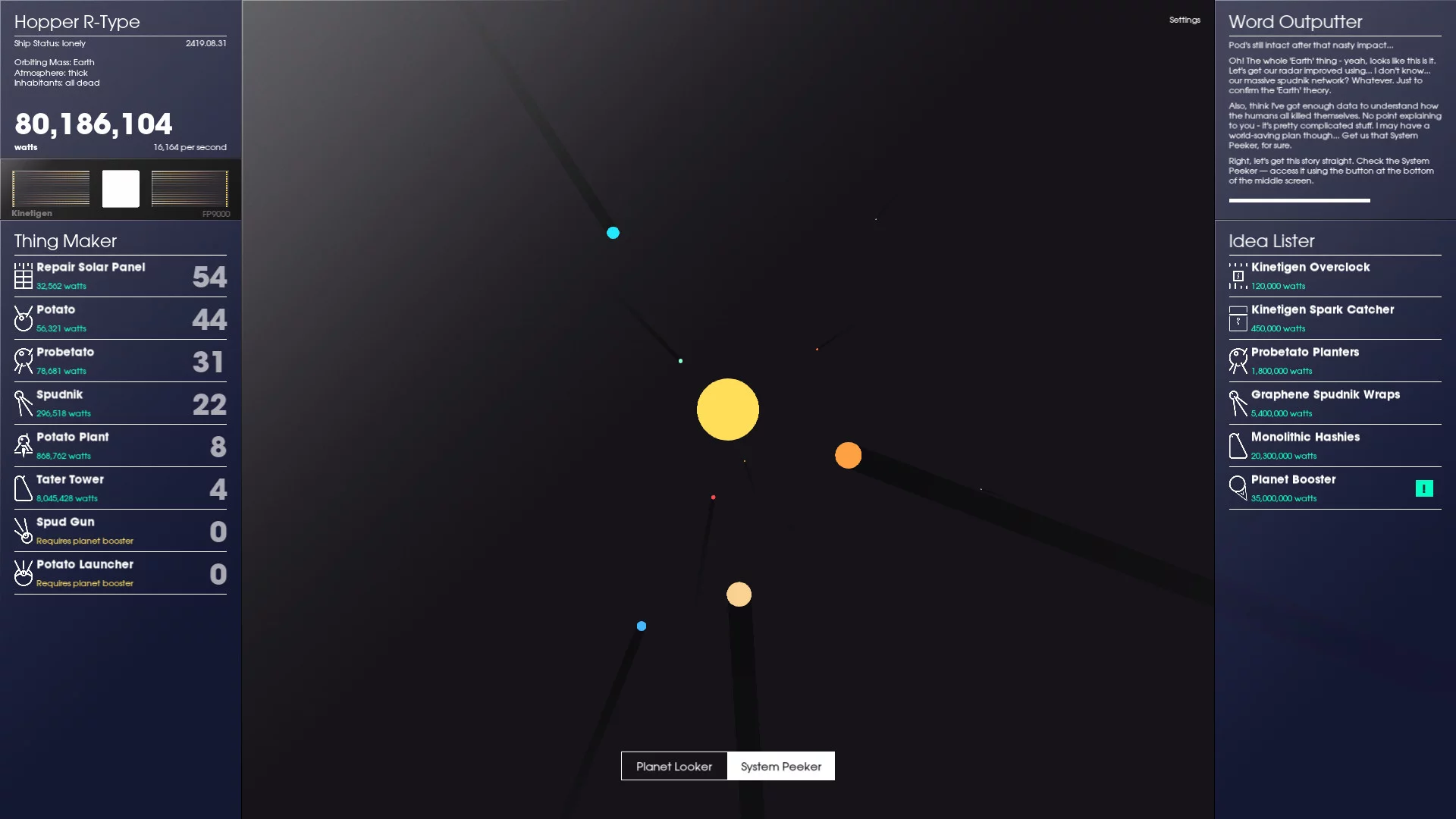 Изображение игры: SPACEPLAN