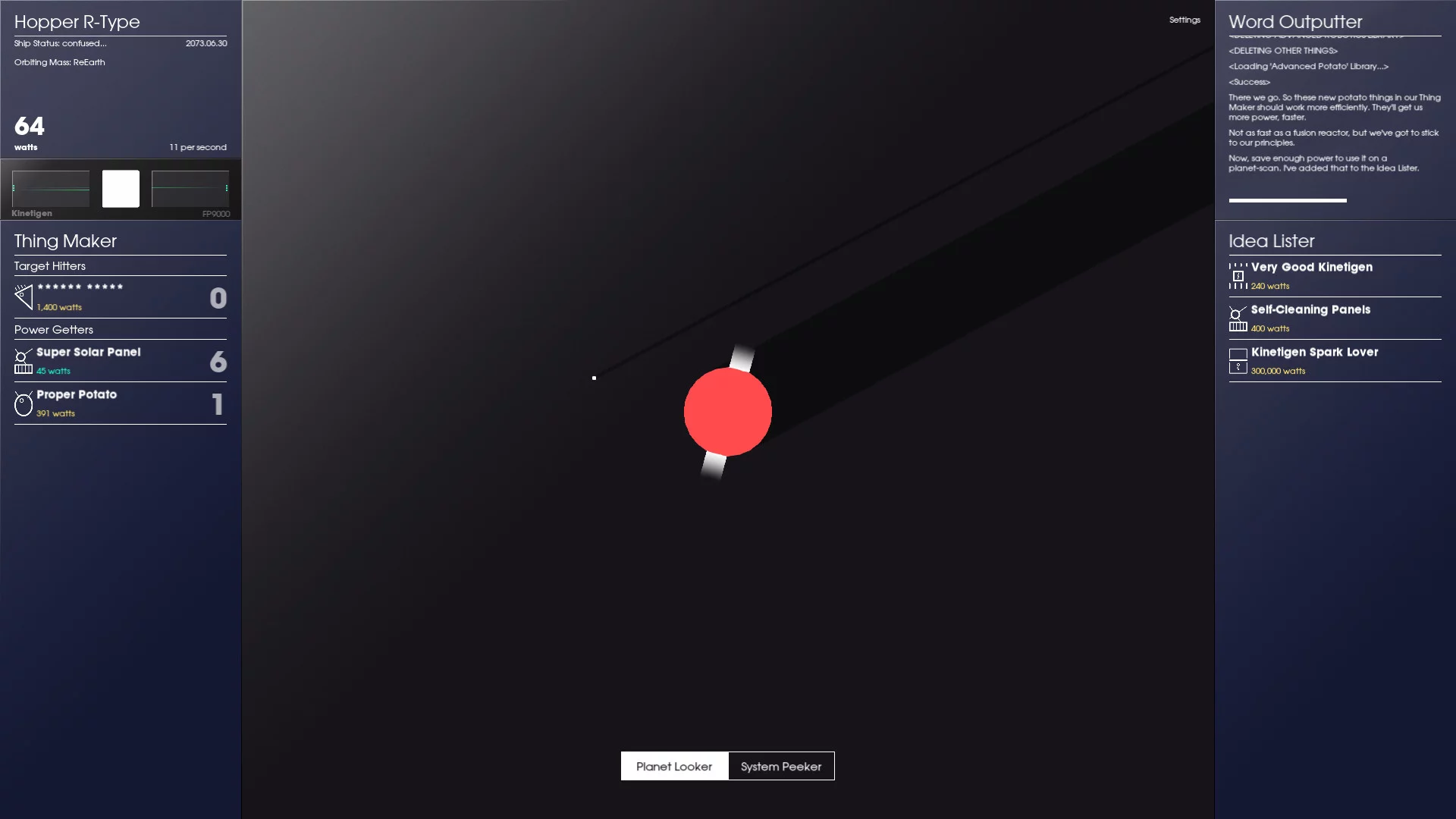 Изображение игры: SPACEPLAN