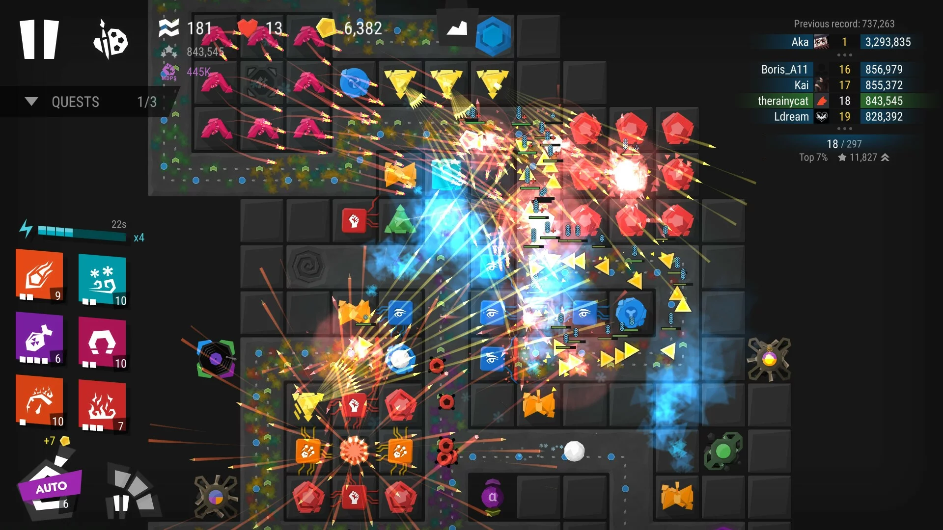 Изображение игры: Infinitode 2 - Infinite Tower Defense