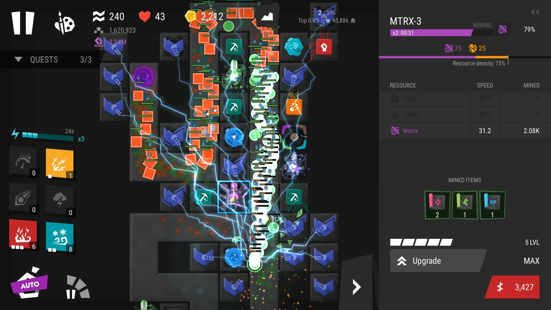 Изображение игры: Infinitode 2 - Infinite Tower Defense