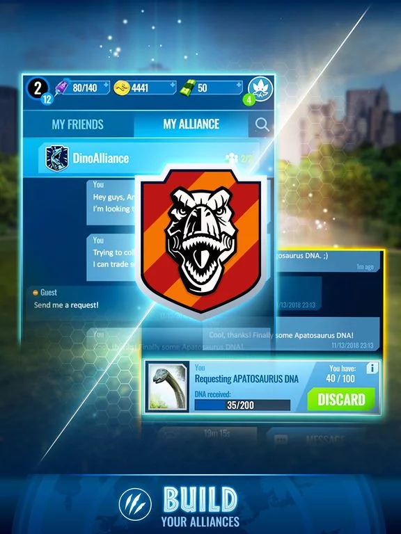 Изображение игры: Jurassic World Alive