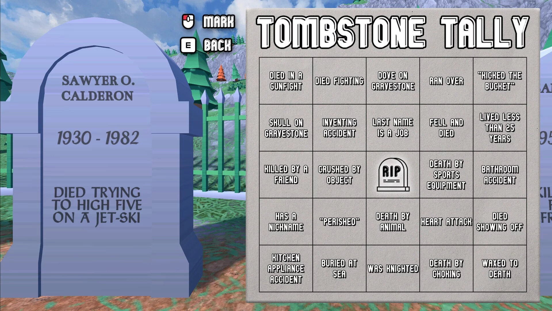 Изображение игры: Tombstone Tally