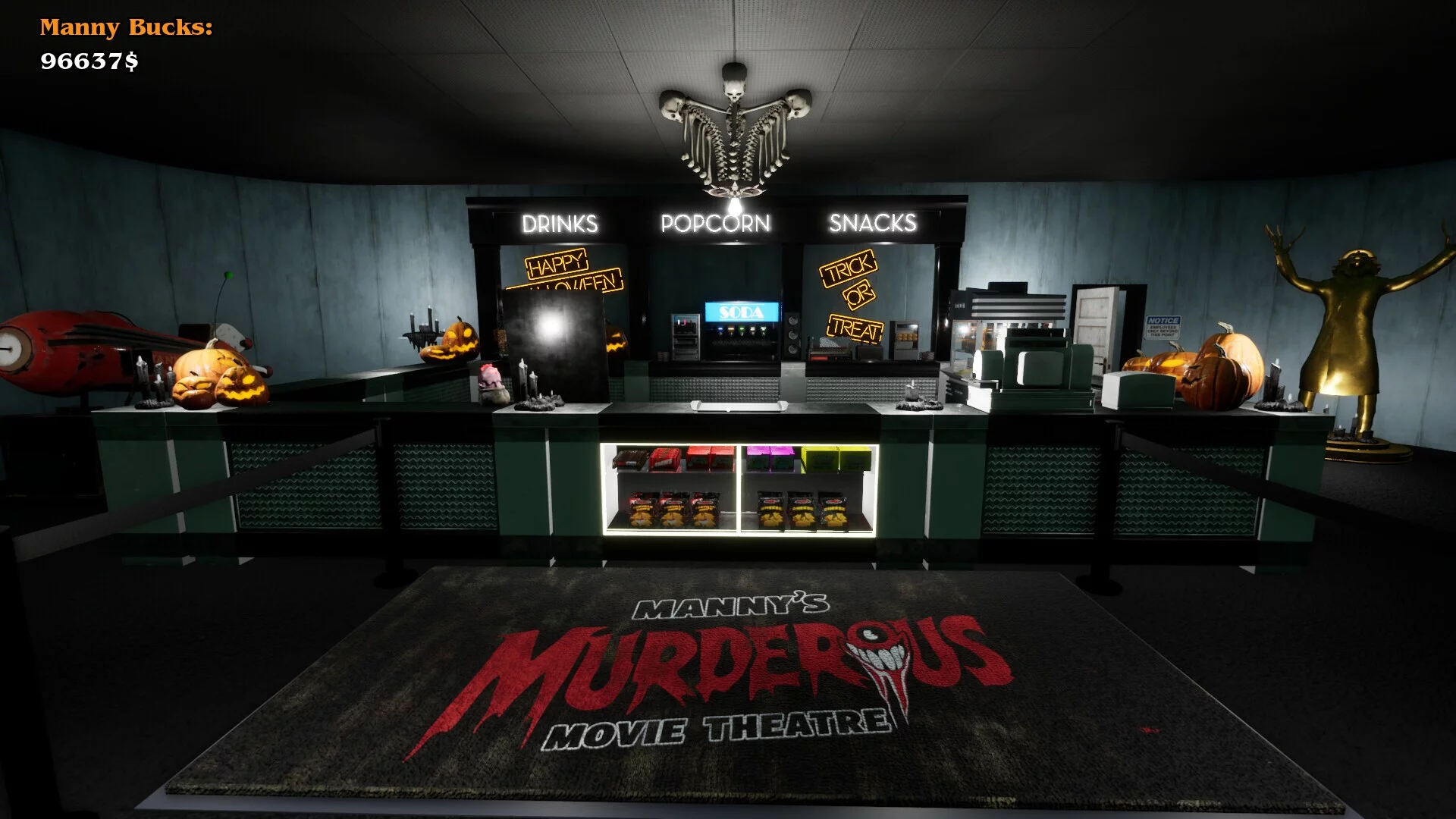 Изображение игры: Manny's Murderous Movie Theater - The Snackbar Simulator