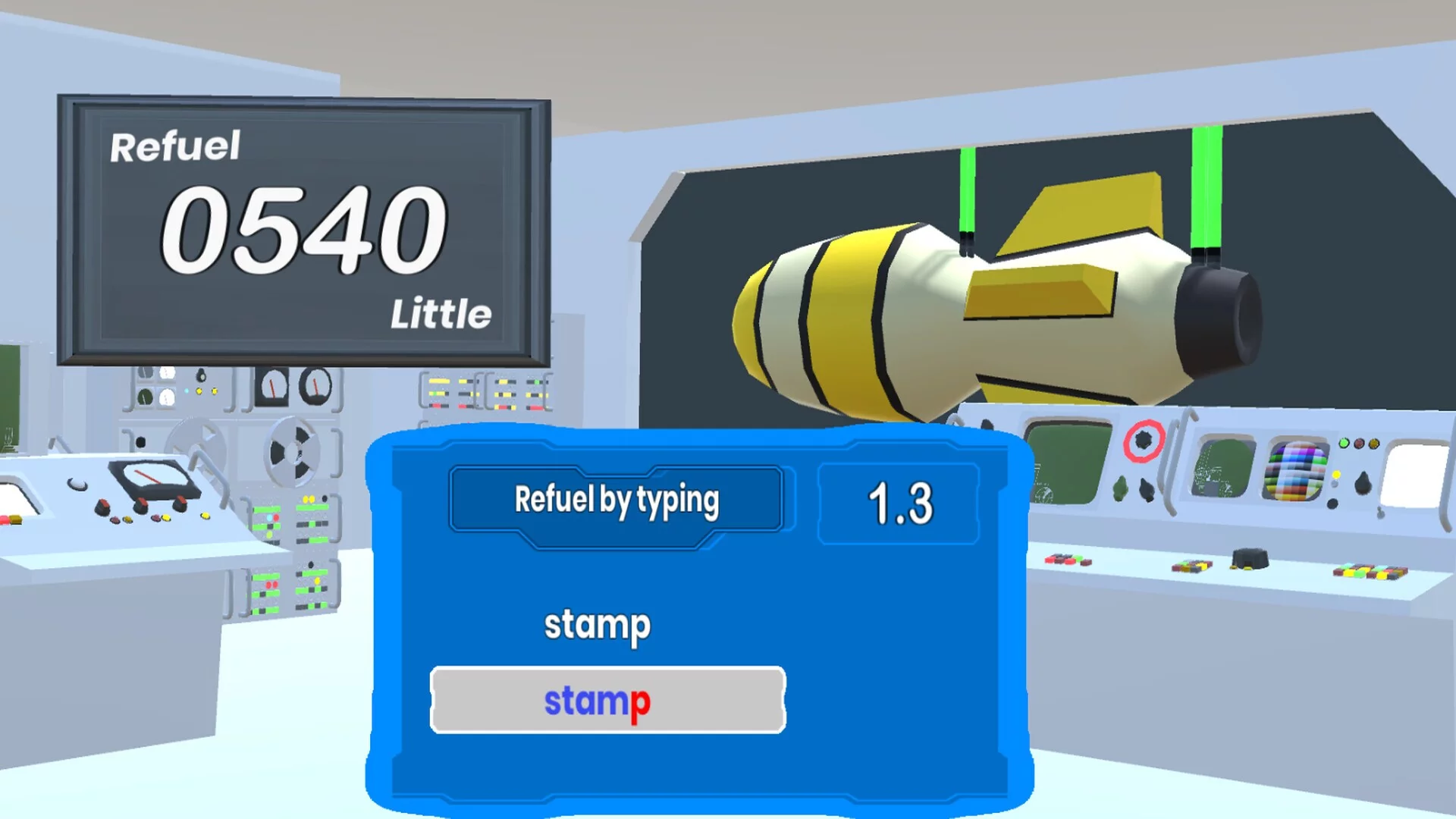 Изображение игры: TypingRocket