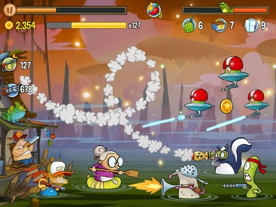 Изображение игры: Swamp Attack