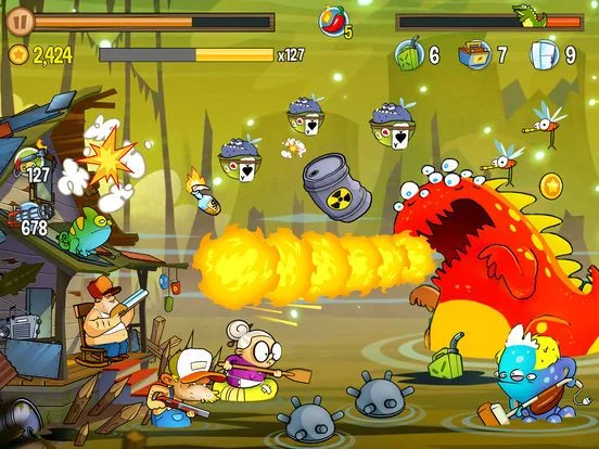 Изображение игры: Swamp Attack