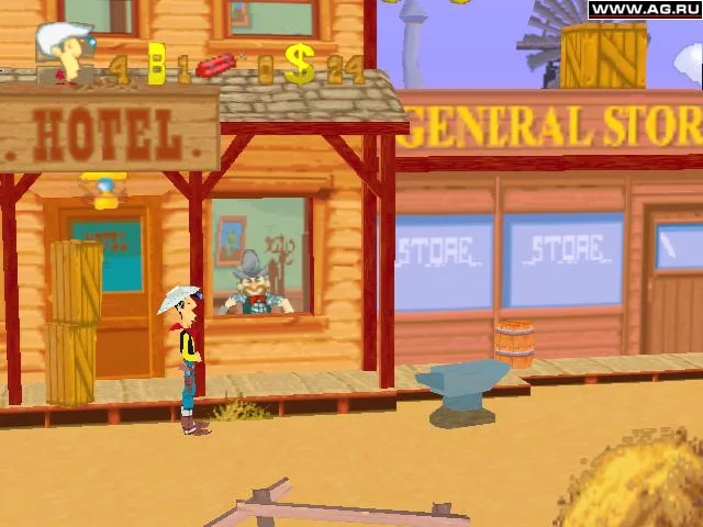 Изображение игры: Lucky Luke on the Daltons' Trail