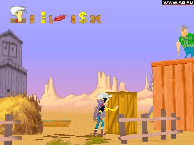 Изображение игры: Lucky Luke on the Daltons' Trail