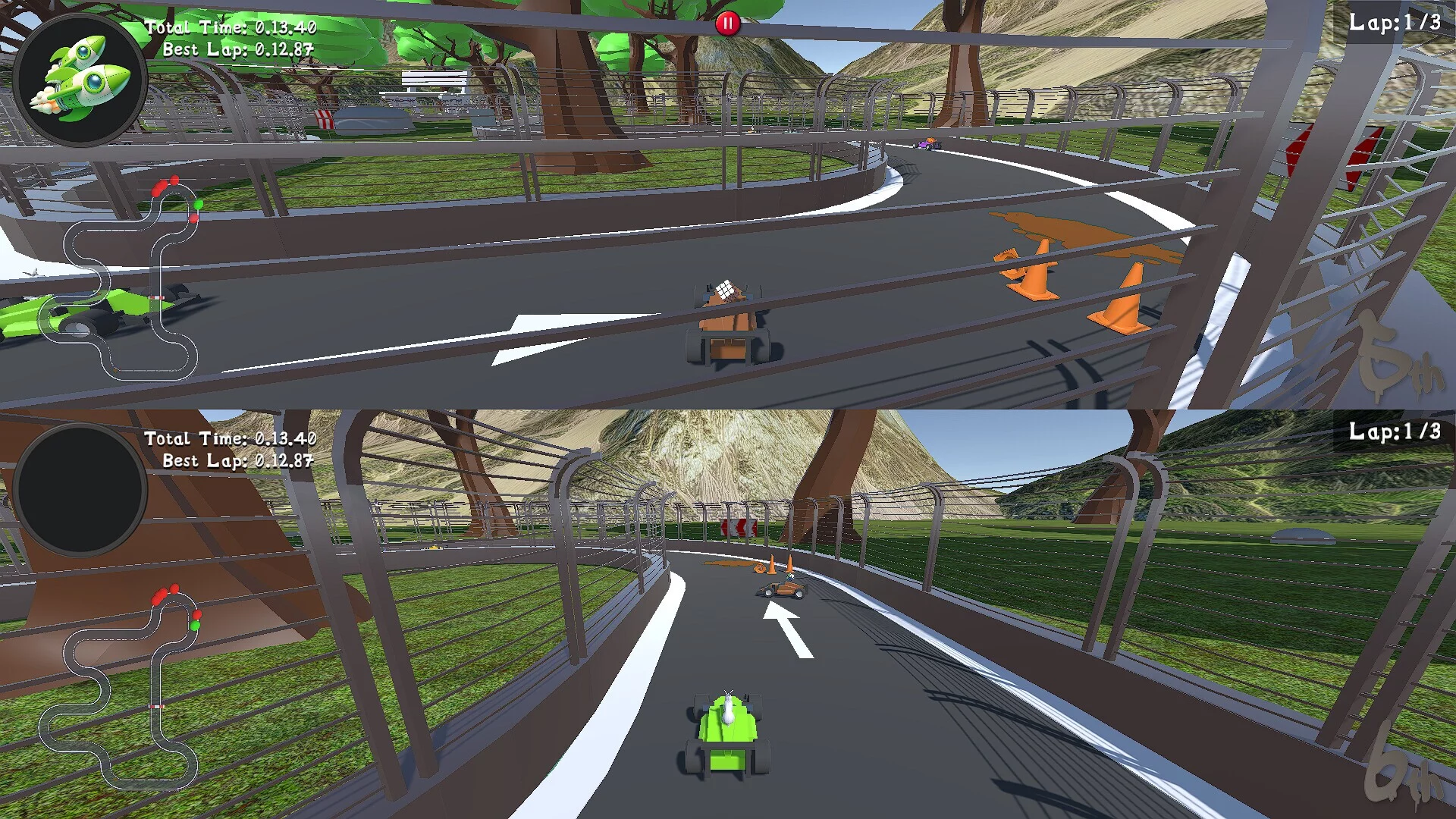 Изображение игры: Booster Racers
