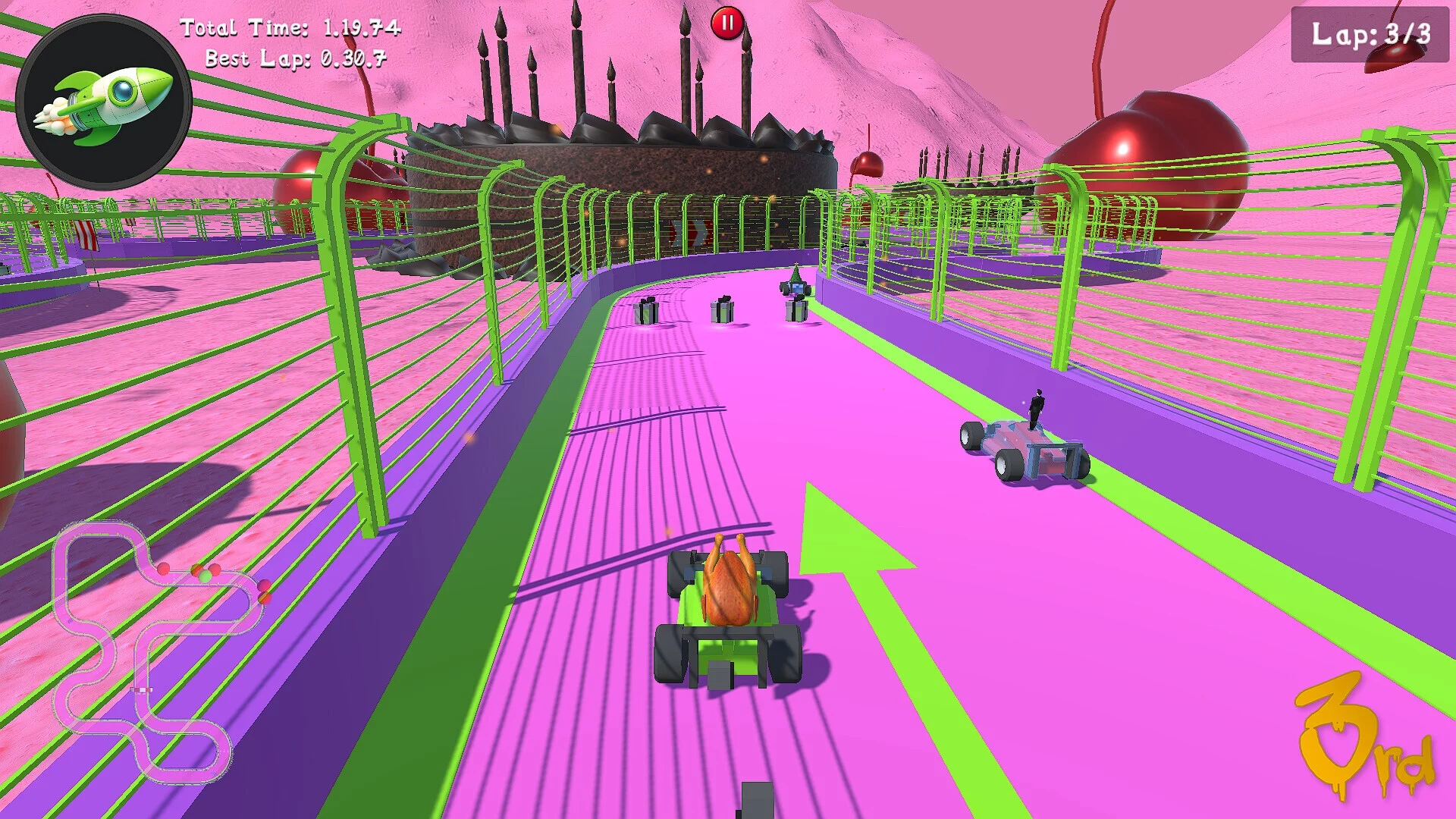Изображение игры: Booster Racers