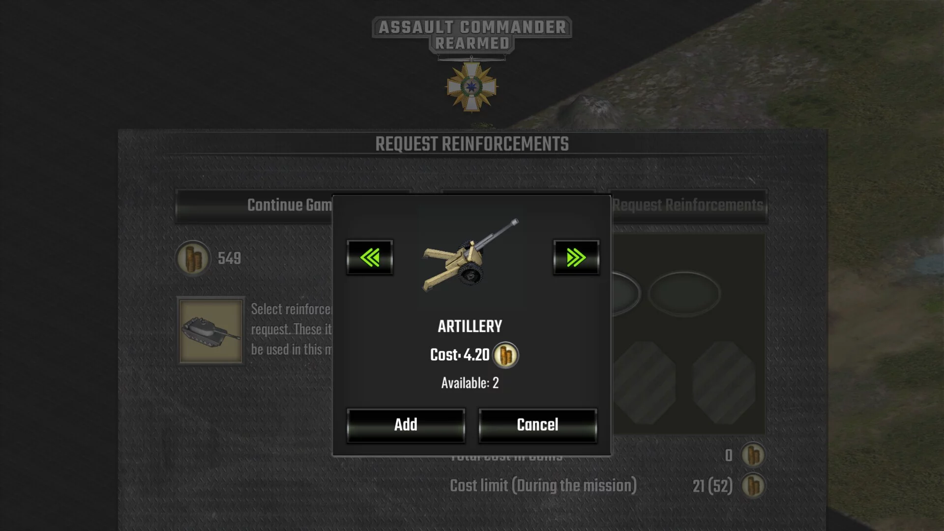 Изображение игры: Assault Commander Rearmed