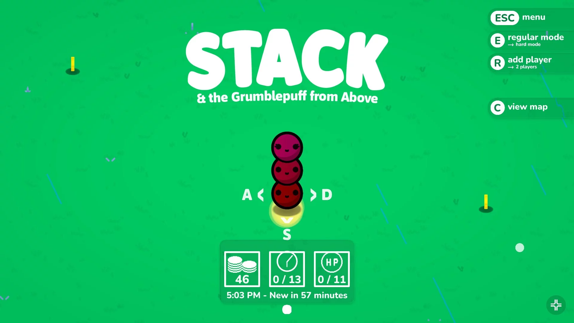 Изображение игры: STACK & the Grumblepuff from Above