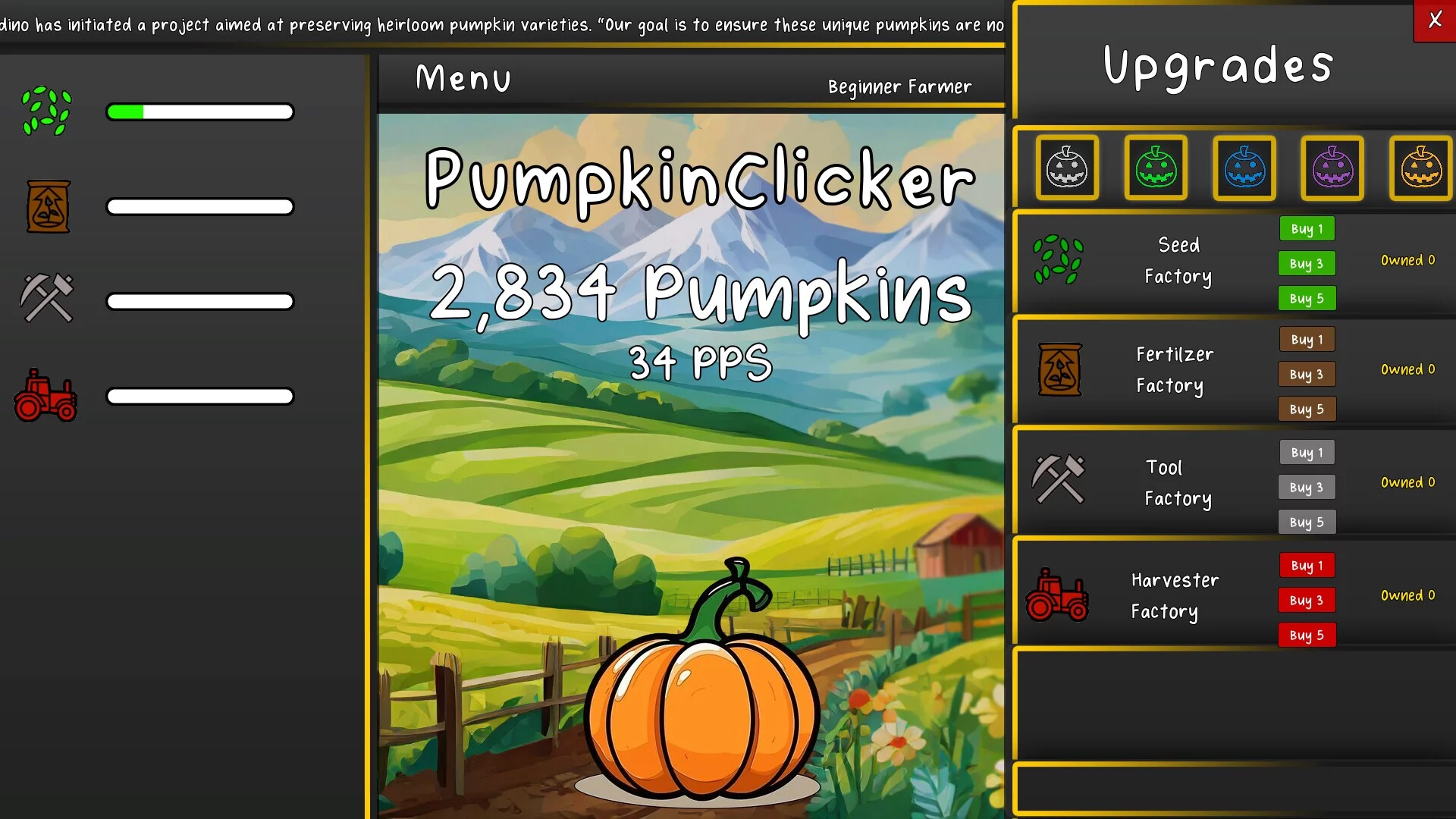 Изображение игры: Pumpkin Clicker