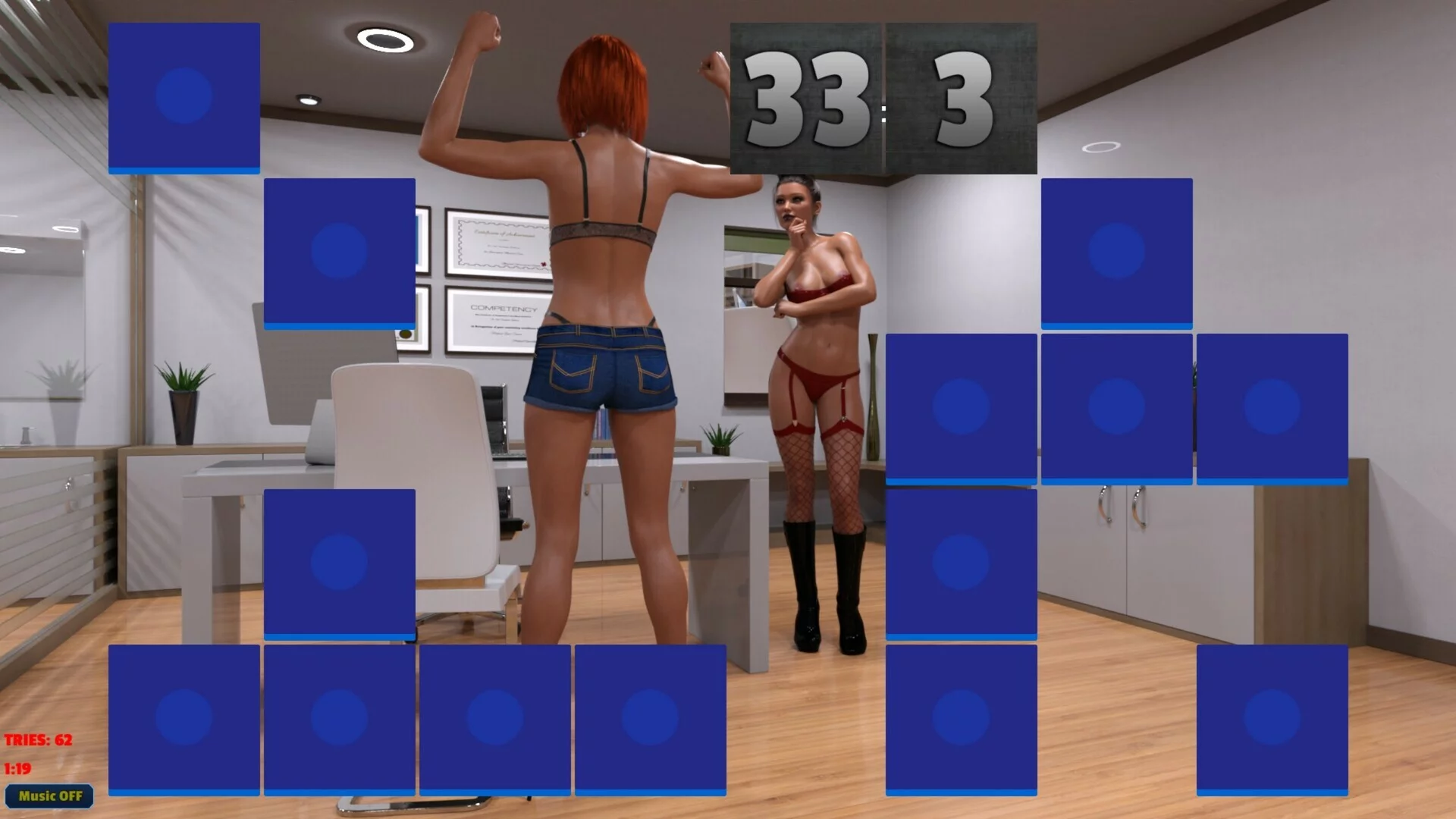 Изображение игры: Sexy Memory Puzzle - Futanari Doctor
