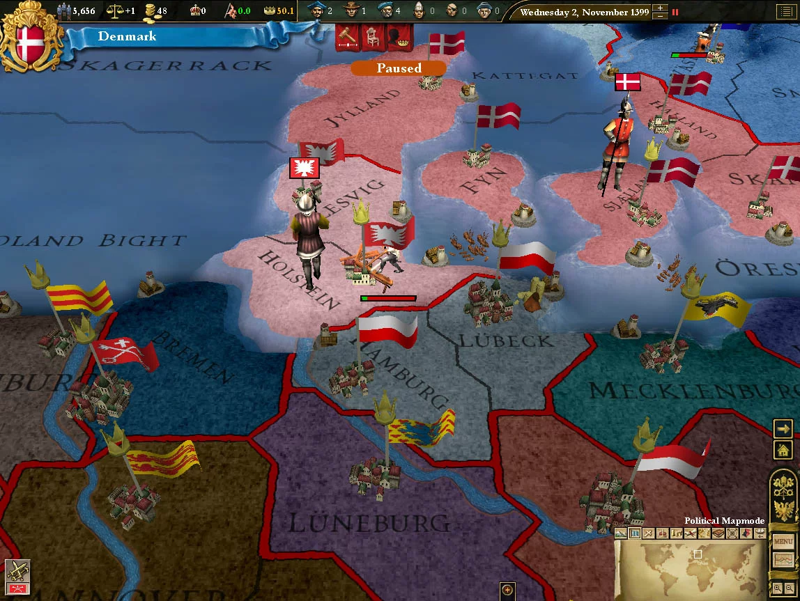 Изображение игры: Europa Universalis III: Heir to the Throne
